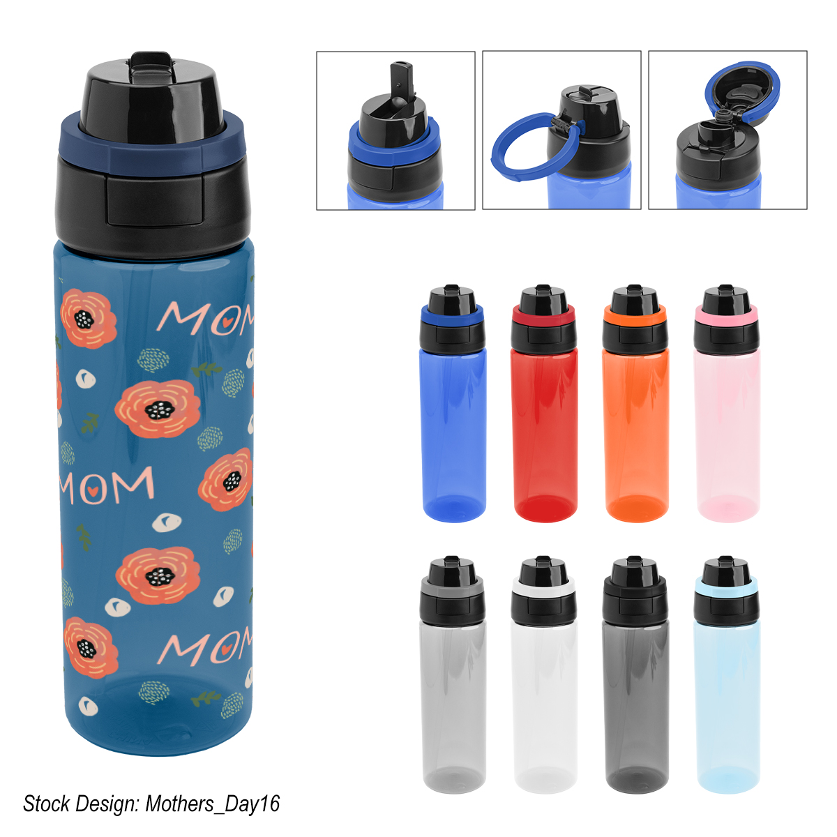Picture of 24 Ox. Full Color Pop Sip & Chug Rpet Bottle