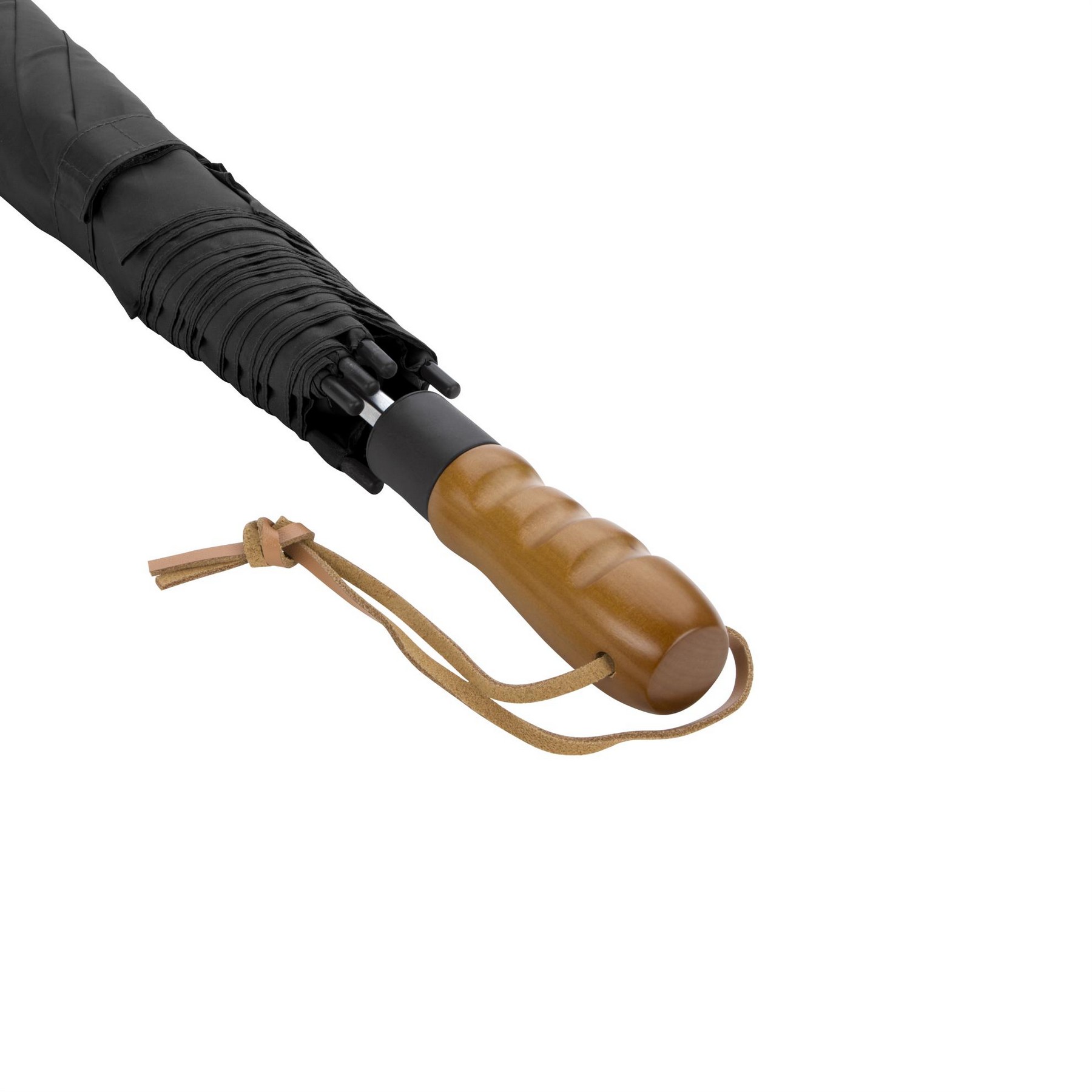 Picture of Shed Rain™ Windjammer® 58" Vented Wooden-Handled Auto-Open Jumbo Compact Umbrella