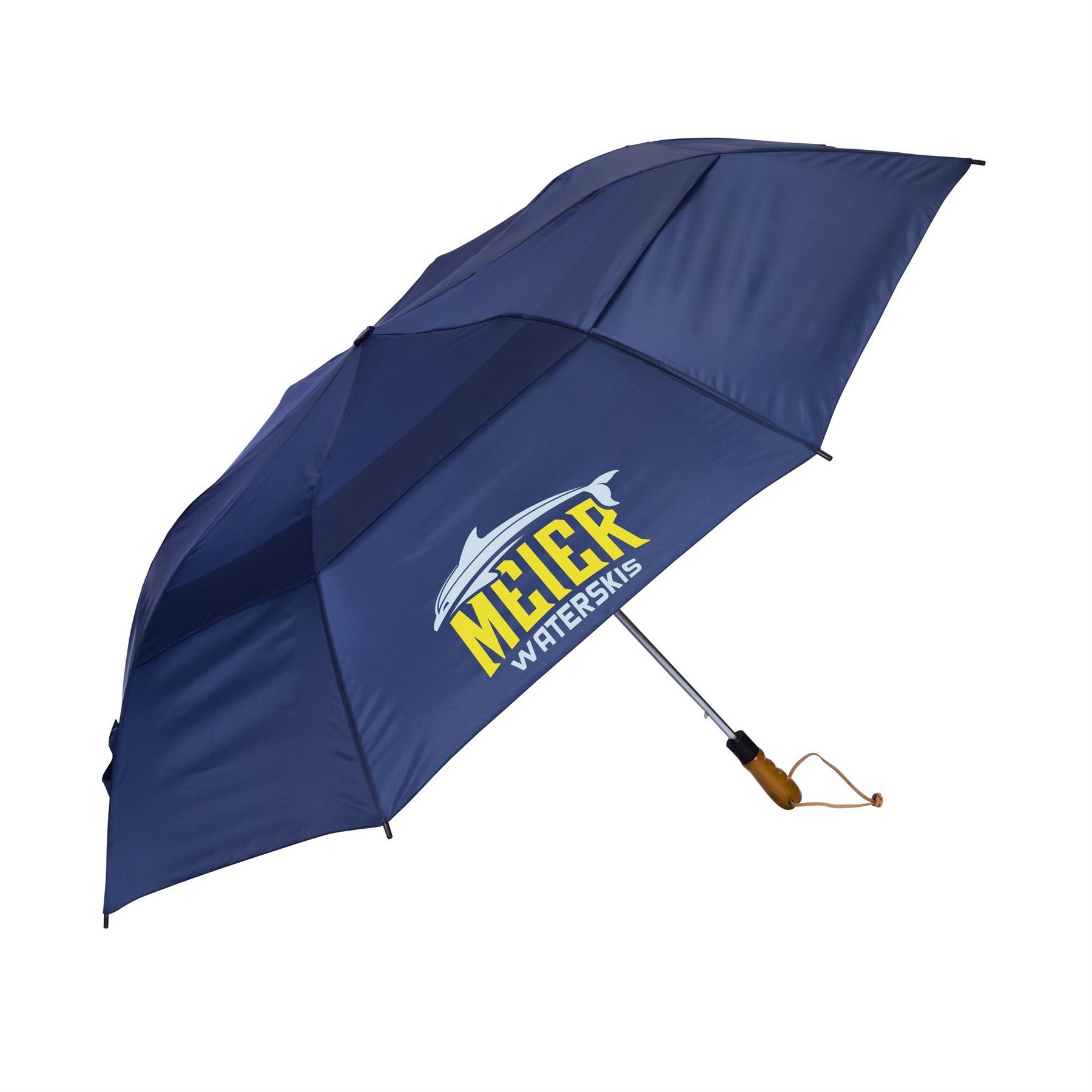 Picture of Shed Rain™ Windjammer® 58" Vented Wooden-Handled Auto-Open Jumbo Compact Umbrella