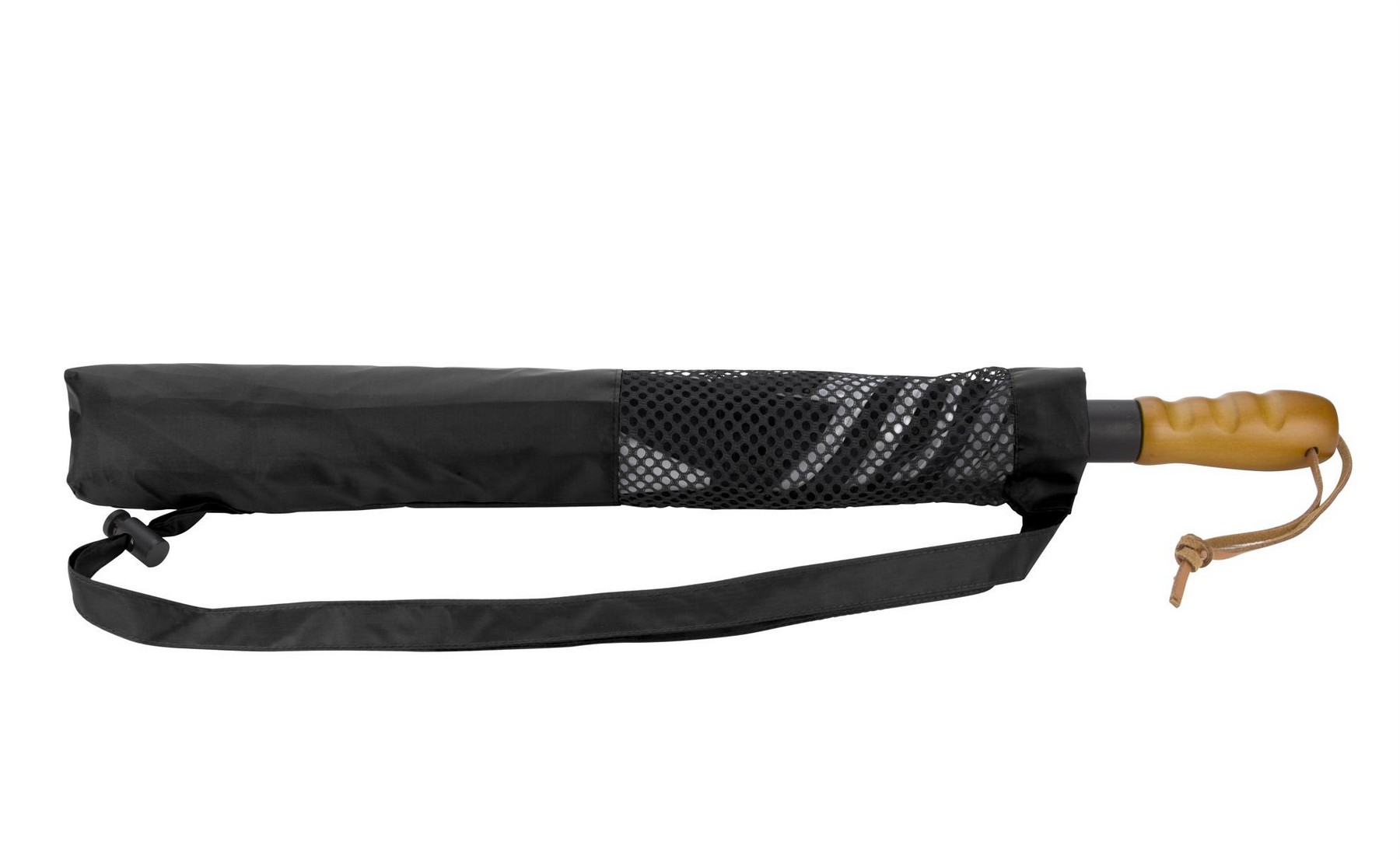 Picture of Shed Rain™ Windjammer® 58" Vented Wooden-Handled Auto-Open Jumbo Compact Umbrella