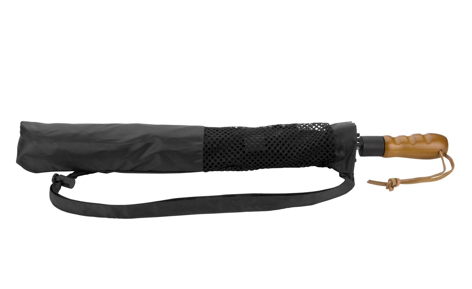 Picture of Shed Rain™ Windjammer® 58" Vented Wooden-Handled Auto-Open Jumbo Compact Umbrella
