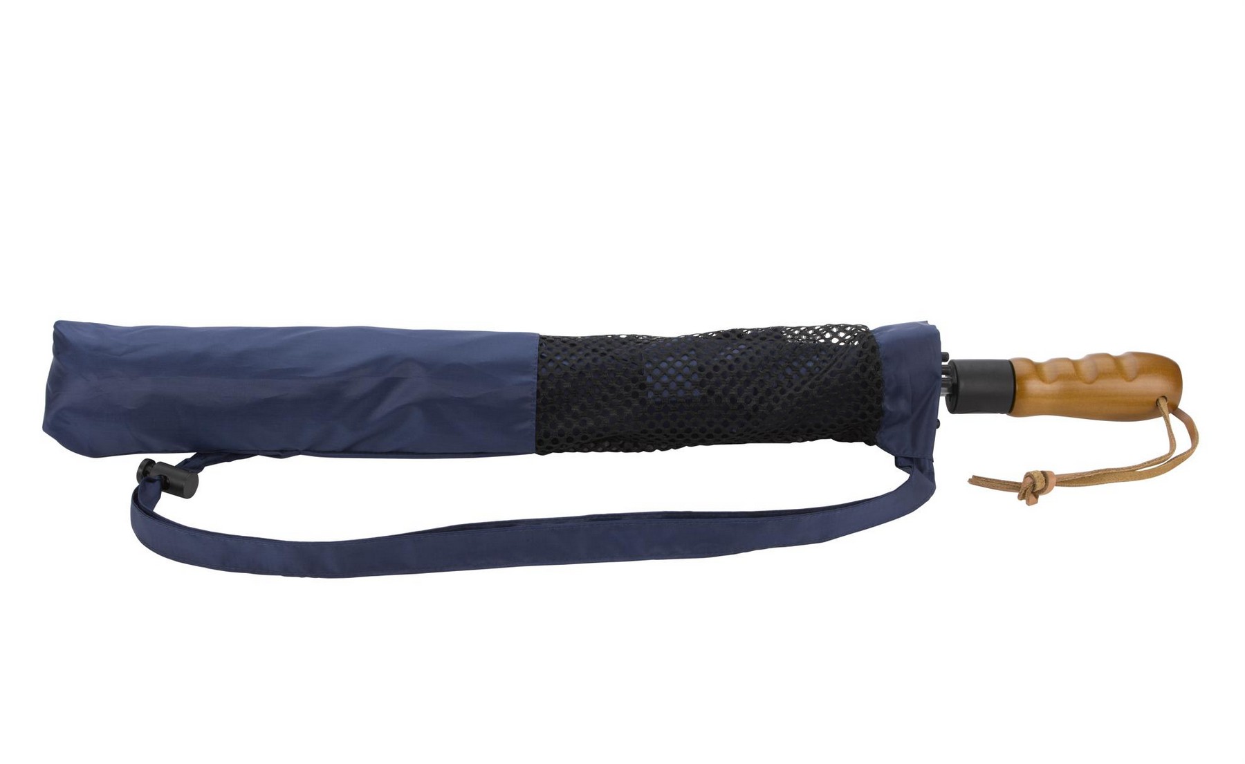 Picture of Shed Rain™ Windjammer® 58" Vented Wooden-Handled Auto-Open Jumbo Compact Umbrella
