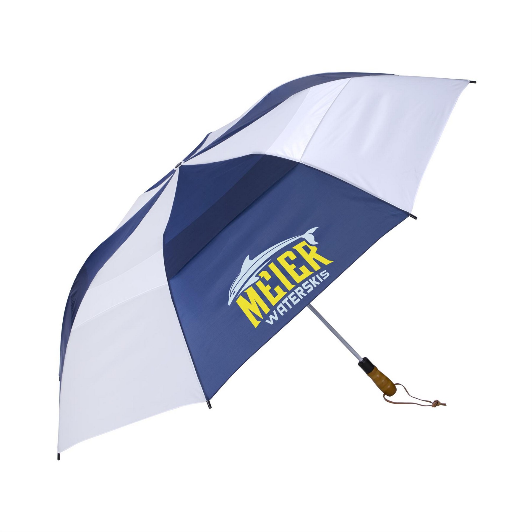 Picture of Shed Rain™ Windjammer® 58" Vented Wooden-Handled Auto-Open Jumbo Compact Umbrella