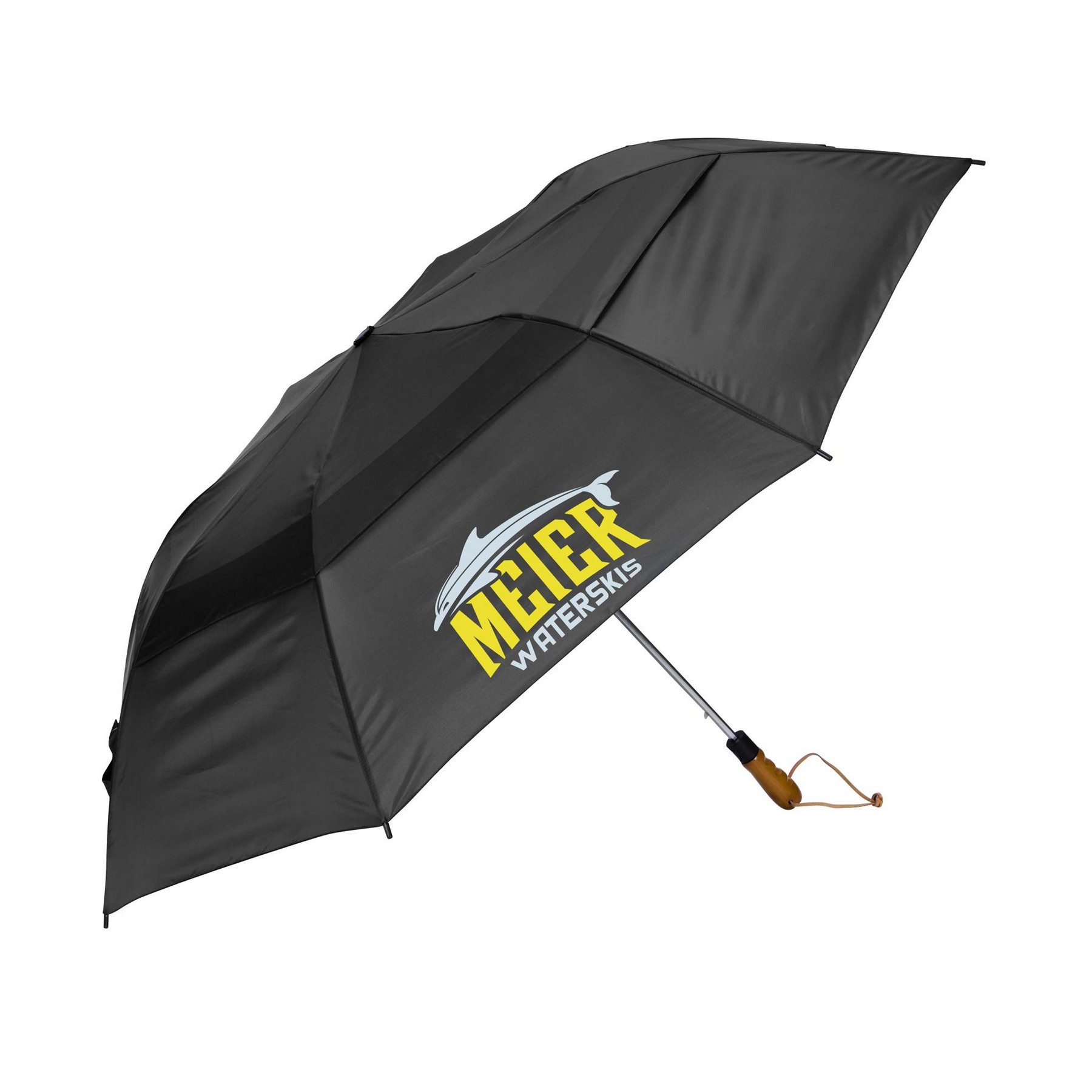 Picture of Shed Rain™ Windjammer® 58" Vented Wooden-Handled Auto-Open Jumbo Compact Umbrella