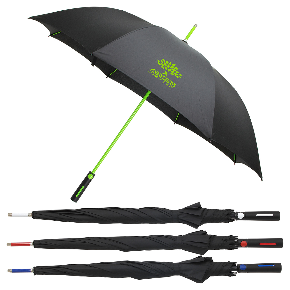 Picture of Parkside Auto-Open Umbrella with Contrasting Color Frame