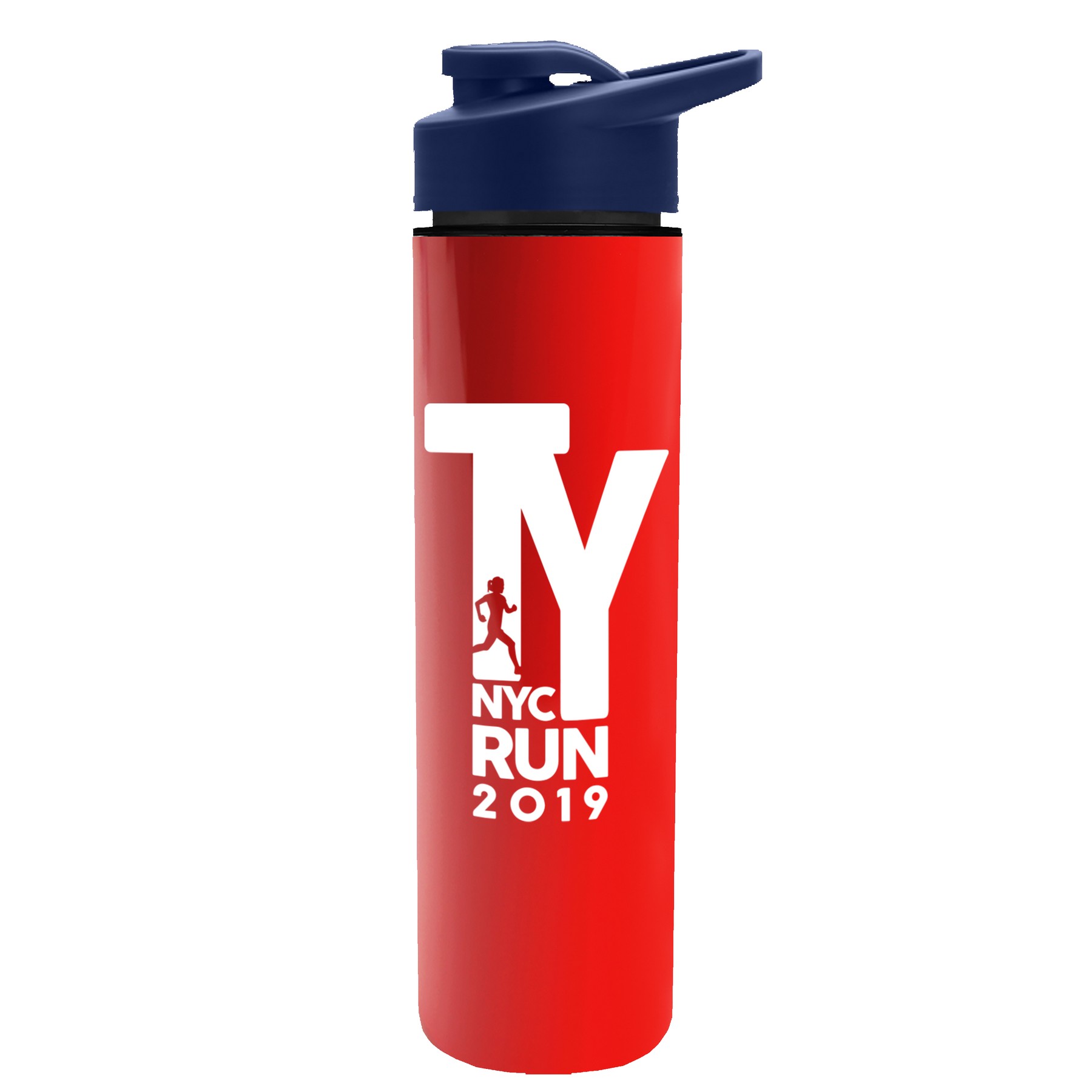 Picture of Garyline® Slim Double-Wall Insulated Bottle with Drink-Thru Lid - 16 oz.