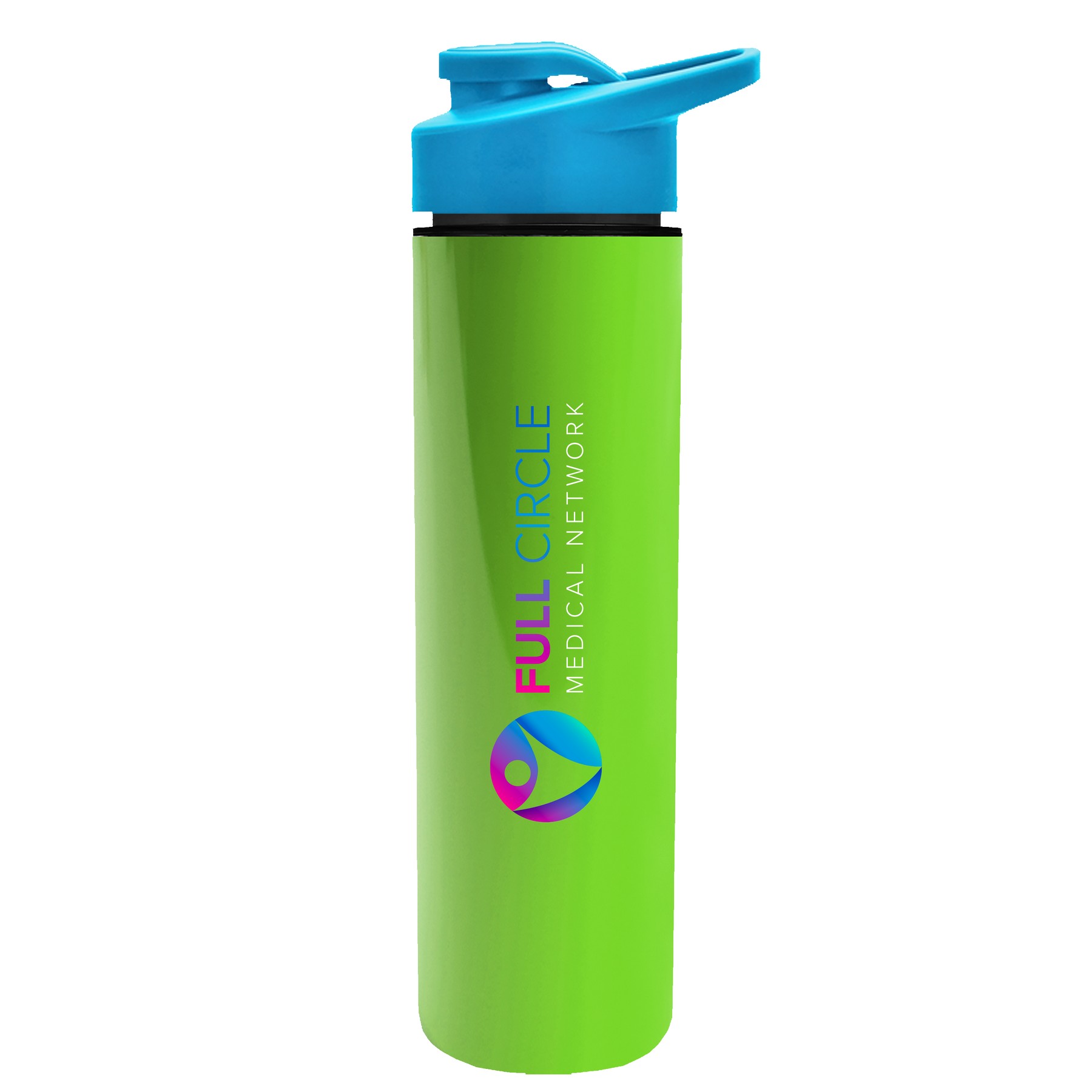 Picture of Garyline® Slim Double-Wall Insulated Bottle with Drink-Thru Lid - 16 oz.