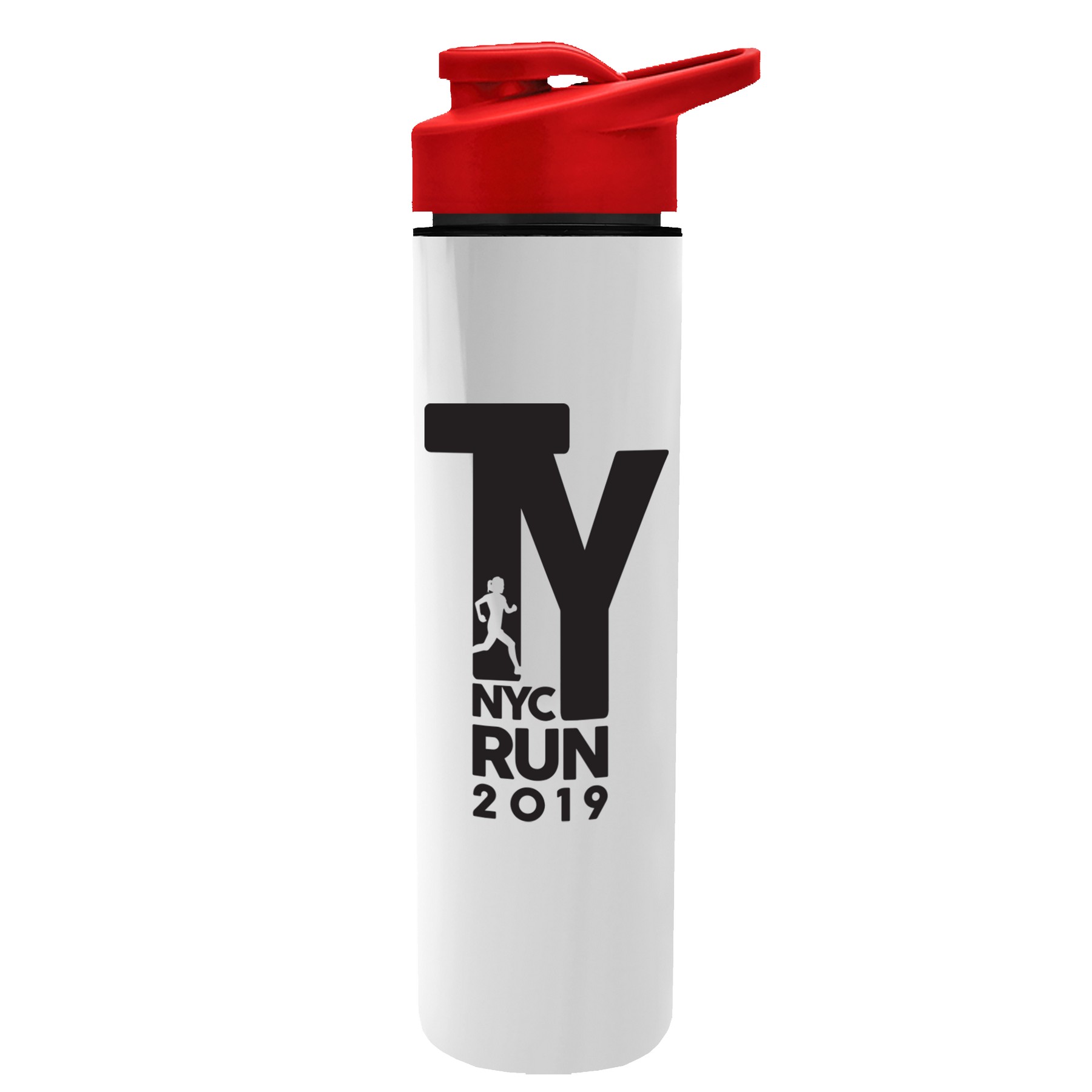 Picture of Garyline® Slim Double-Wall Insulated Bottle with Drink-Thru Lid - 16 oz.