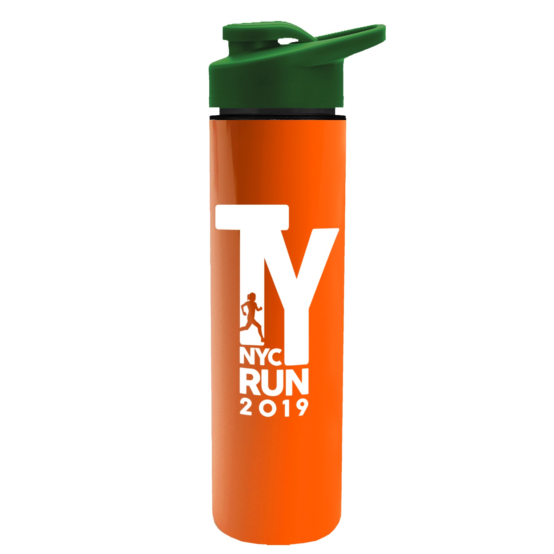 Picture of Garyline® Slim Double-Wall Insulated Bottle with Drink-Thru Lid - 16 oz.