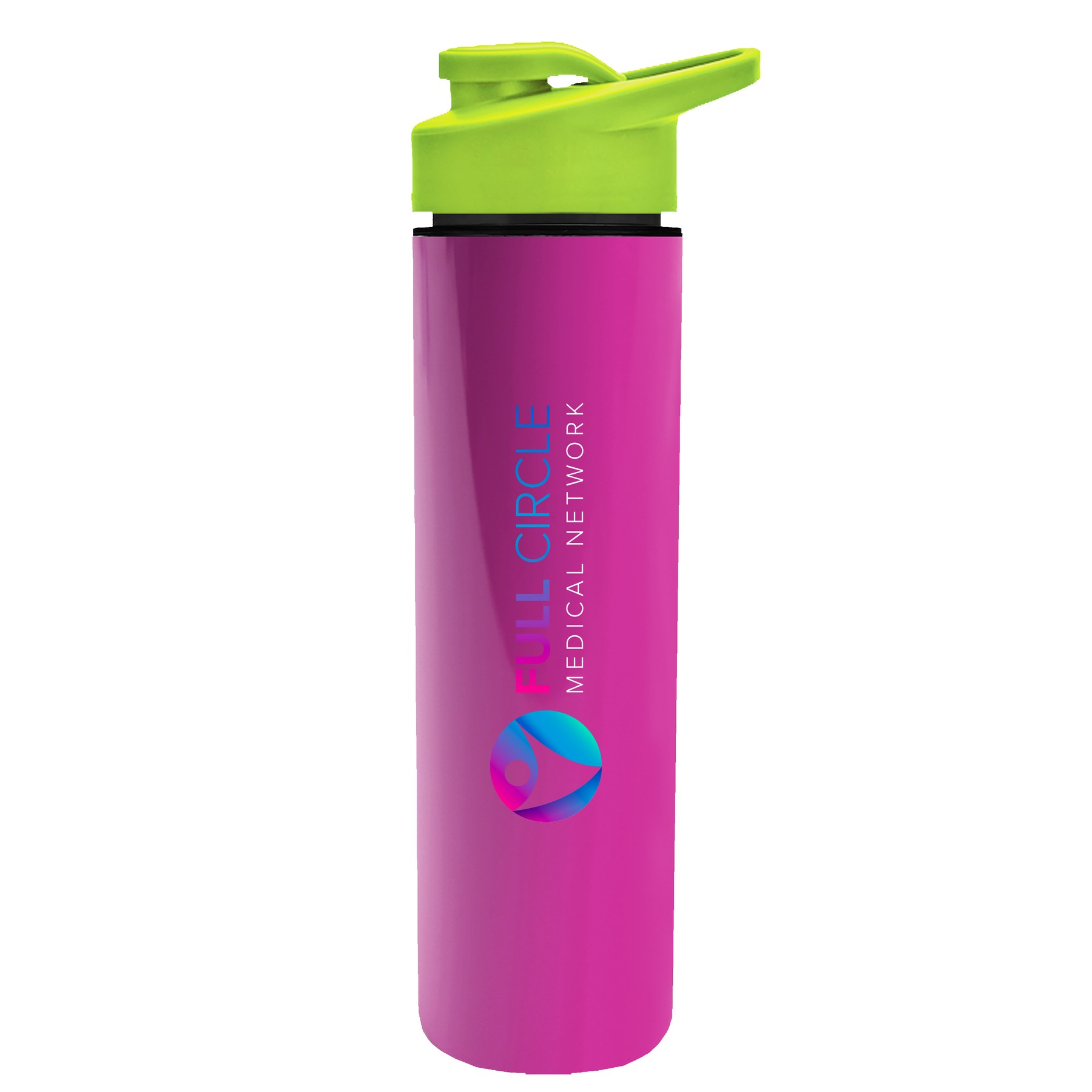Picture of Garyline® Slim Double-Wall Insulated Bottle with Drink-Thru Lid - 16 oz.