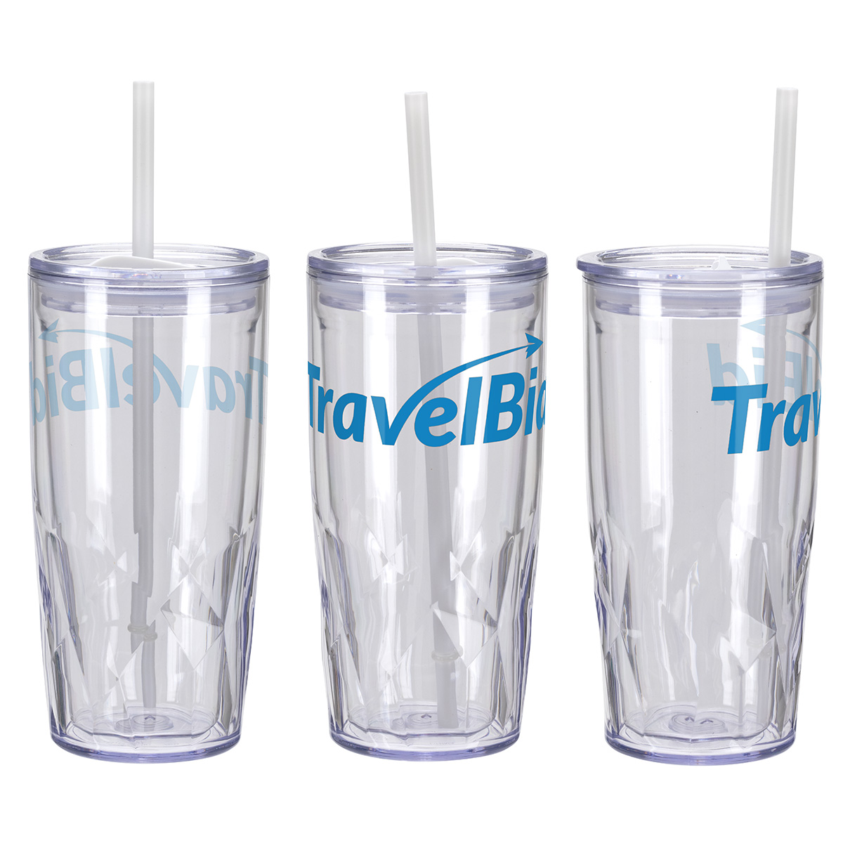 Picture of Luster 16 oz 2-in-1 Recycled Acrylic Straw Tumbler