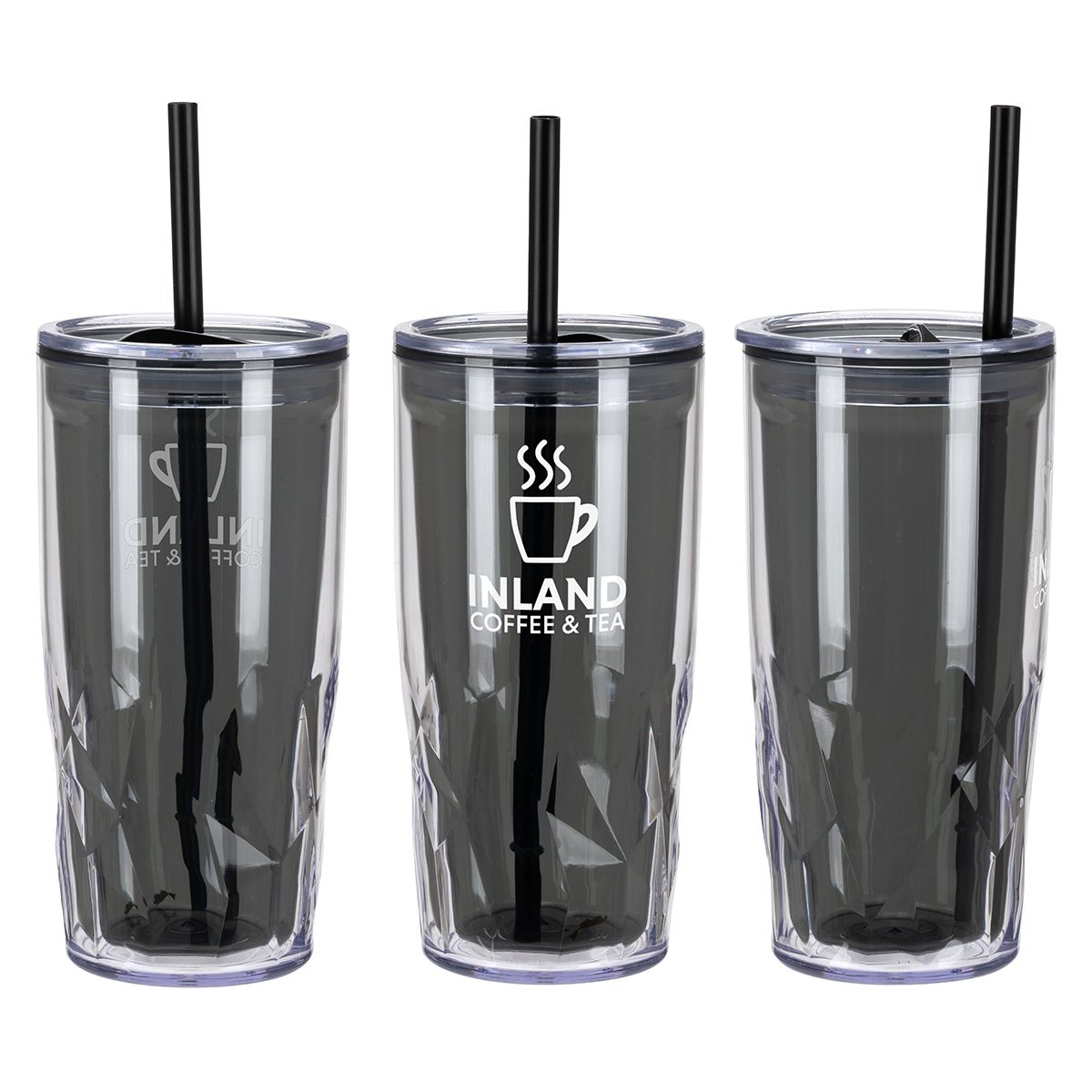 Picture of Luster 16 oz 2-in-1 Recycled Acrylic Straw Tumbler
