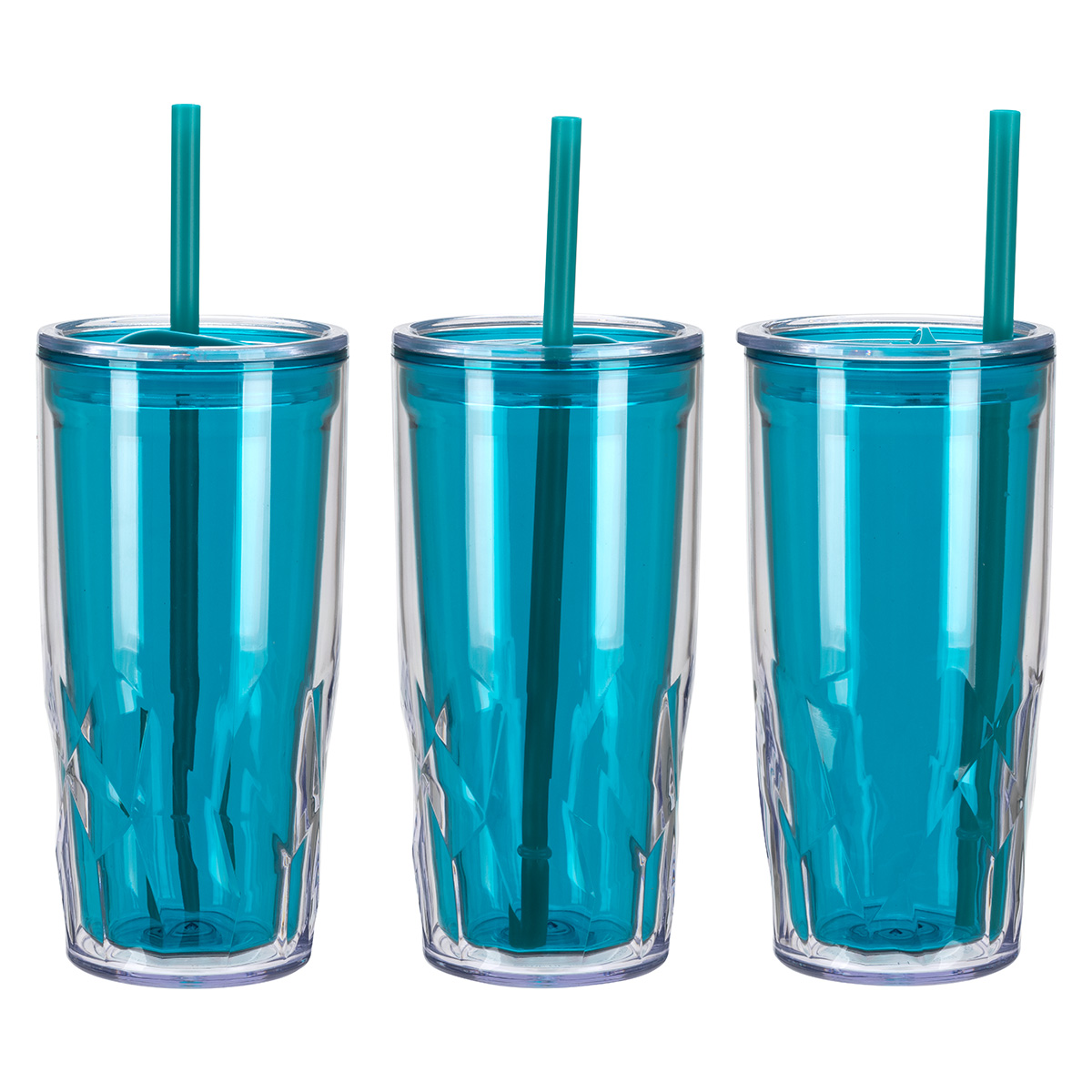 Picture of Luster 16 oz 2-in-1 Recycled Acrylic Straw Tumbler