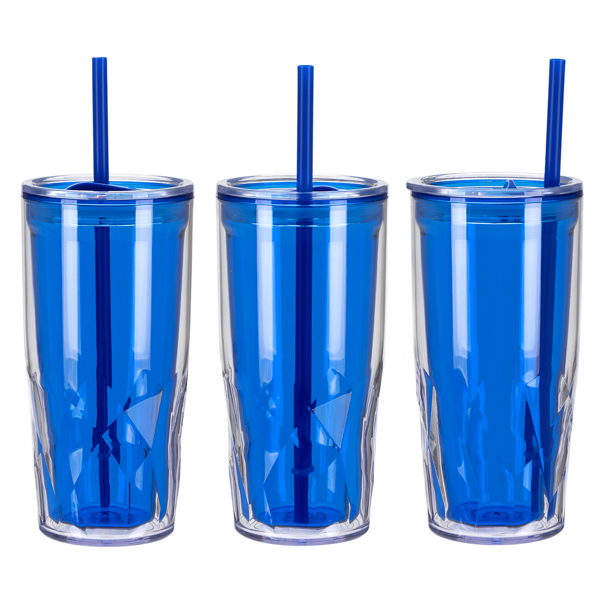 Picture of Luster 16 oz 2-in-1 Recycled Acrylic Straw Tumbler