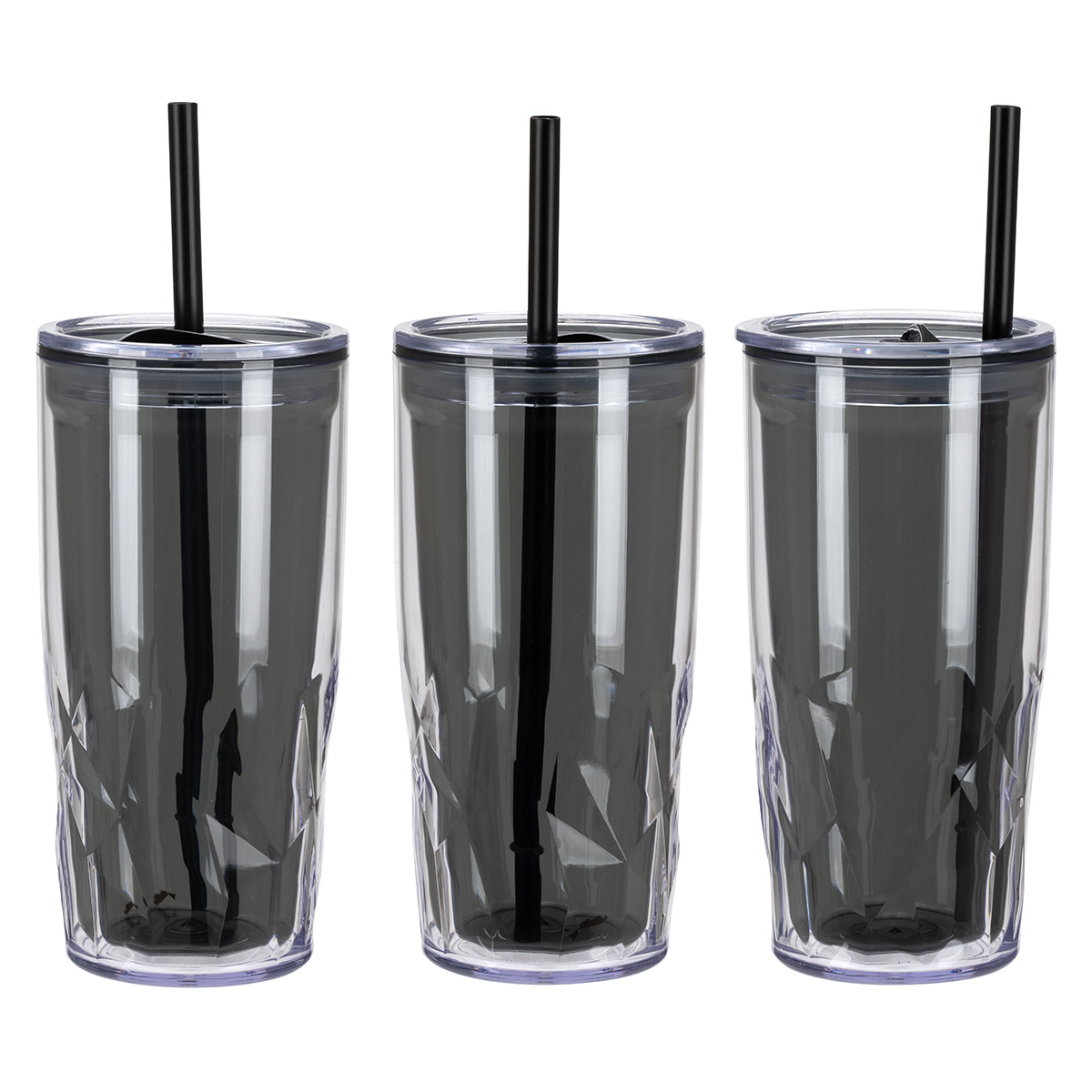 Picture of Luster 16 oz 2-in-1 Recycled Acrylic Straw Tumbler