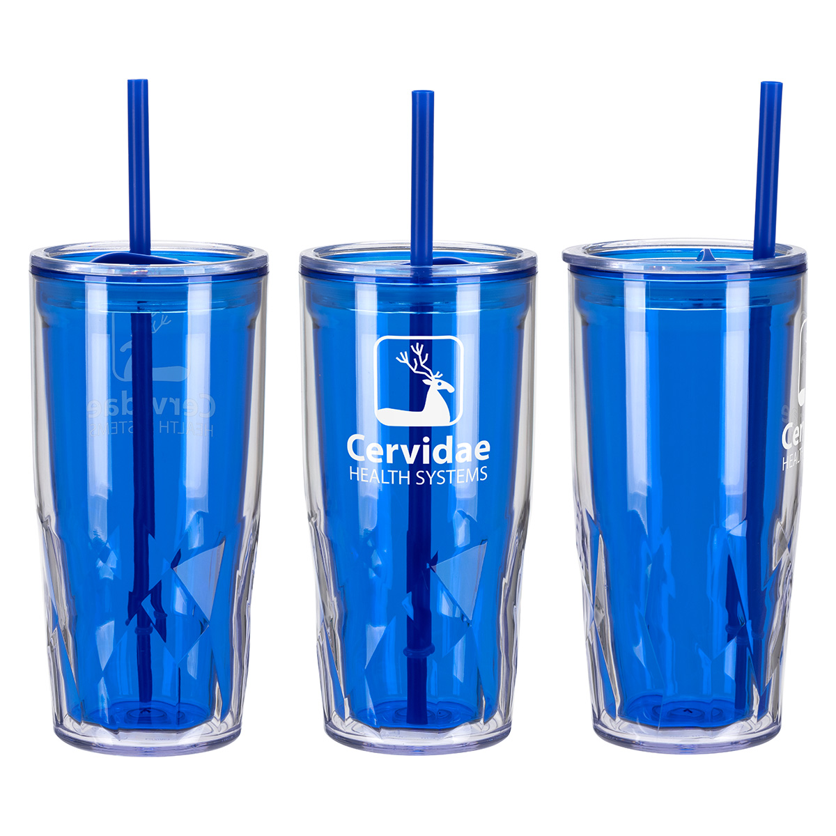 Picture of Luster 16 oz 2-in-1 Recycled Acrylic Straw Tumbler