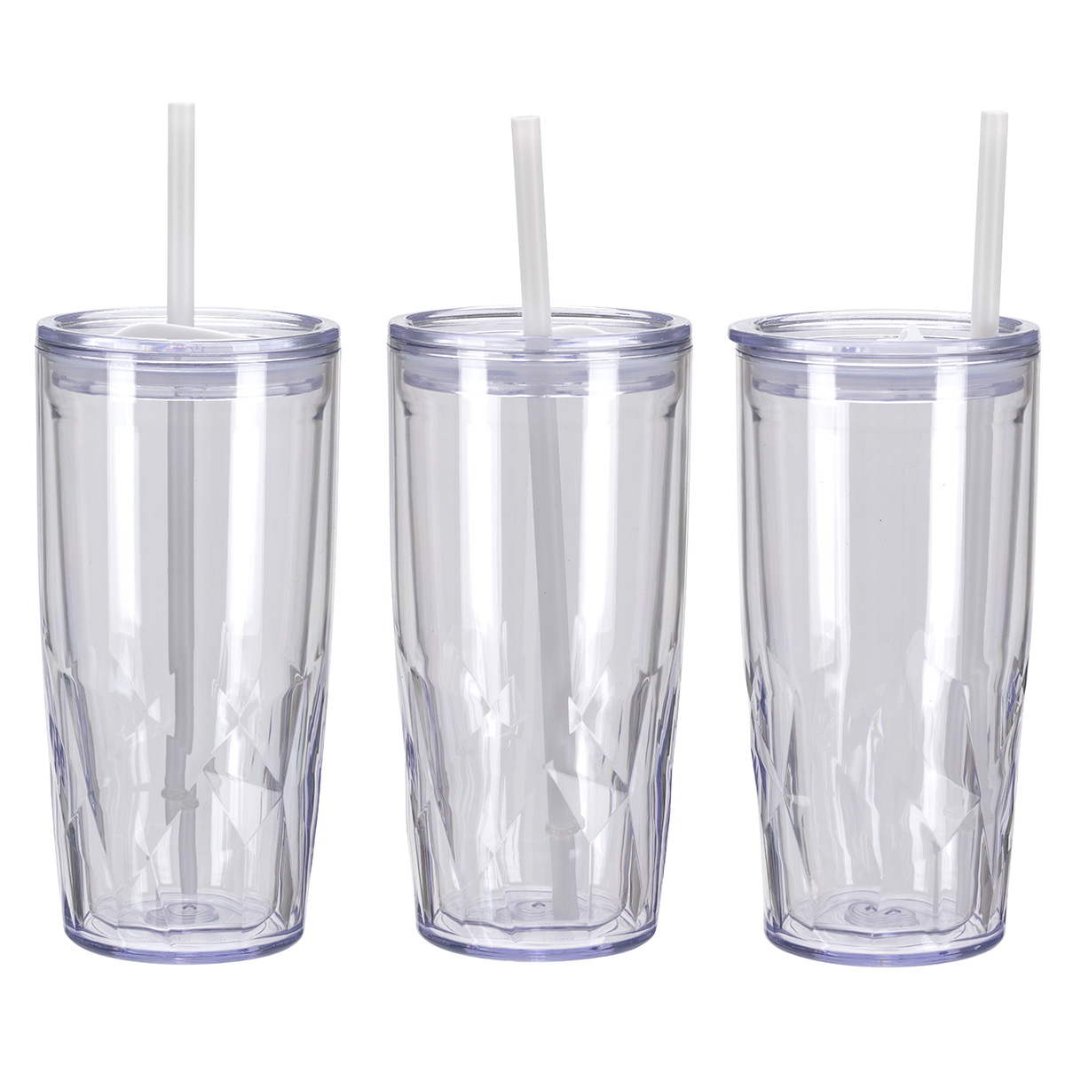 Picture of Luster 16 oz 2-in-1 Recycled Acrylic Straw Tumbler
