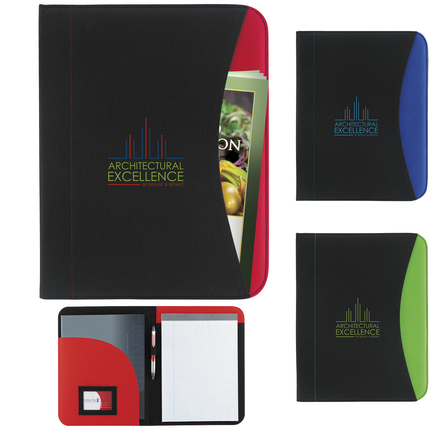 Picture of Good Value™ Non-Woven Curve Padfolio