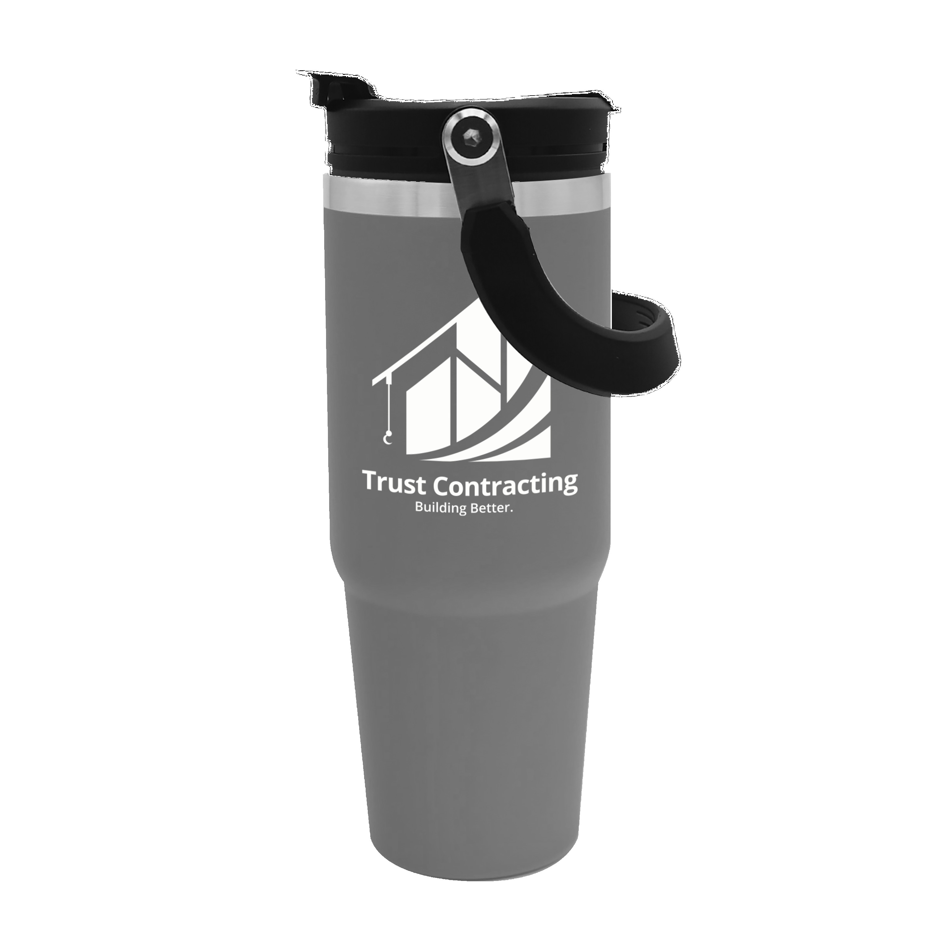 Picture of Garyline® Bravo Stainless Steel Bottle with 2-in-1 Flip-Straw Lid - 30 oz.
