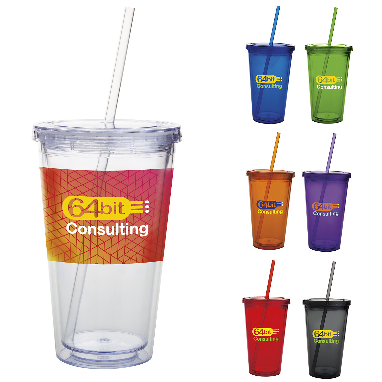 Picture of Good Value™ Double Wall Acrylic Tumbler - 18 oz.