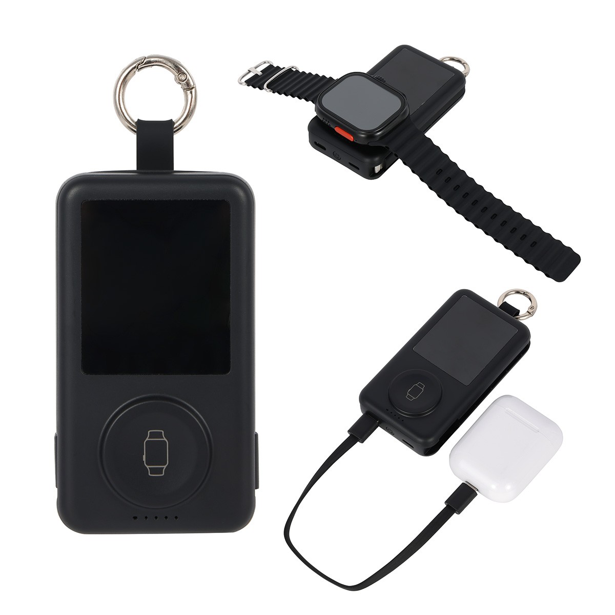 Picture of Charter 6200mAh Light Up Power Bank with Watch Charger & Keyring