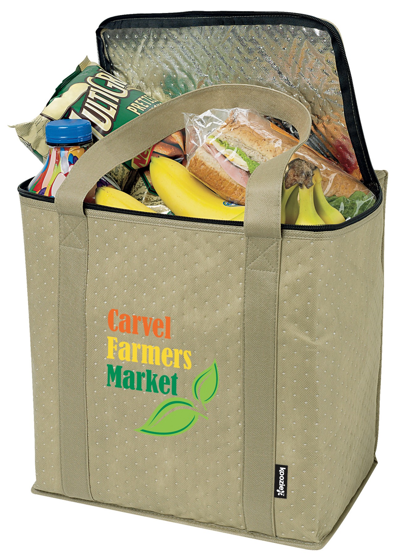 Picture of Koozie® Zippered Insulated Grocery Tote