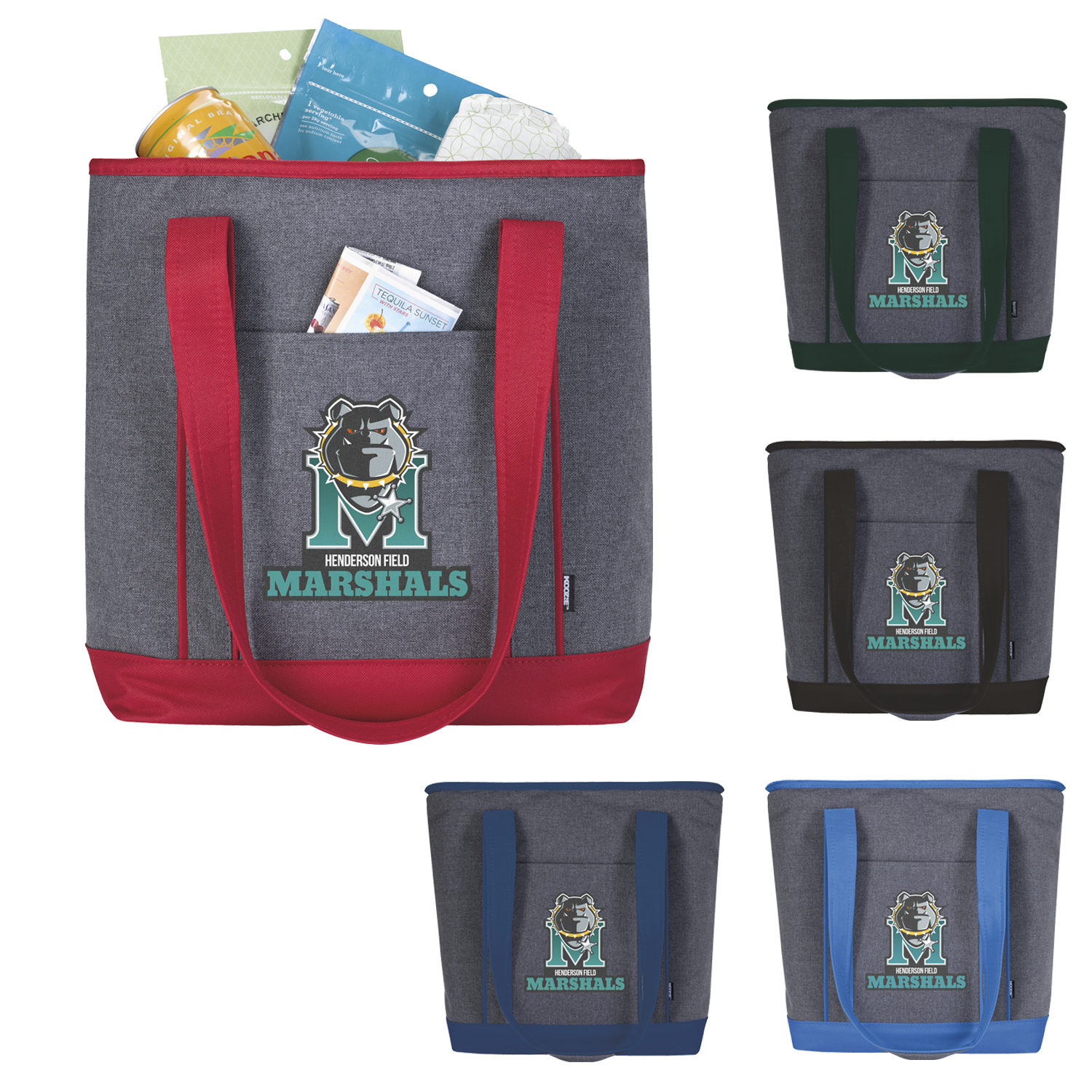 Picture of Koozie® Two-Tone Lunch-Time Cooler Tote