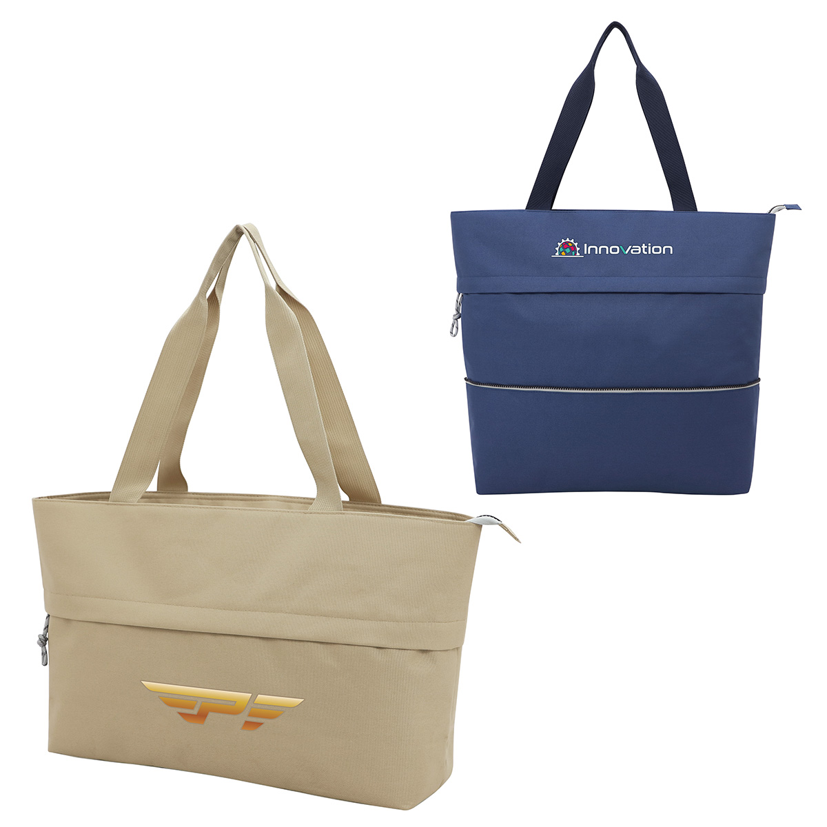 Picture of Rio Extendable Polyester Zippered Tote