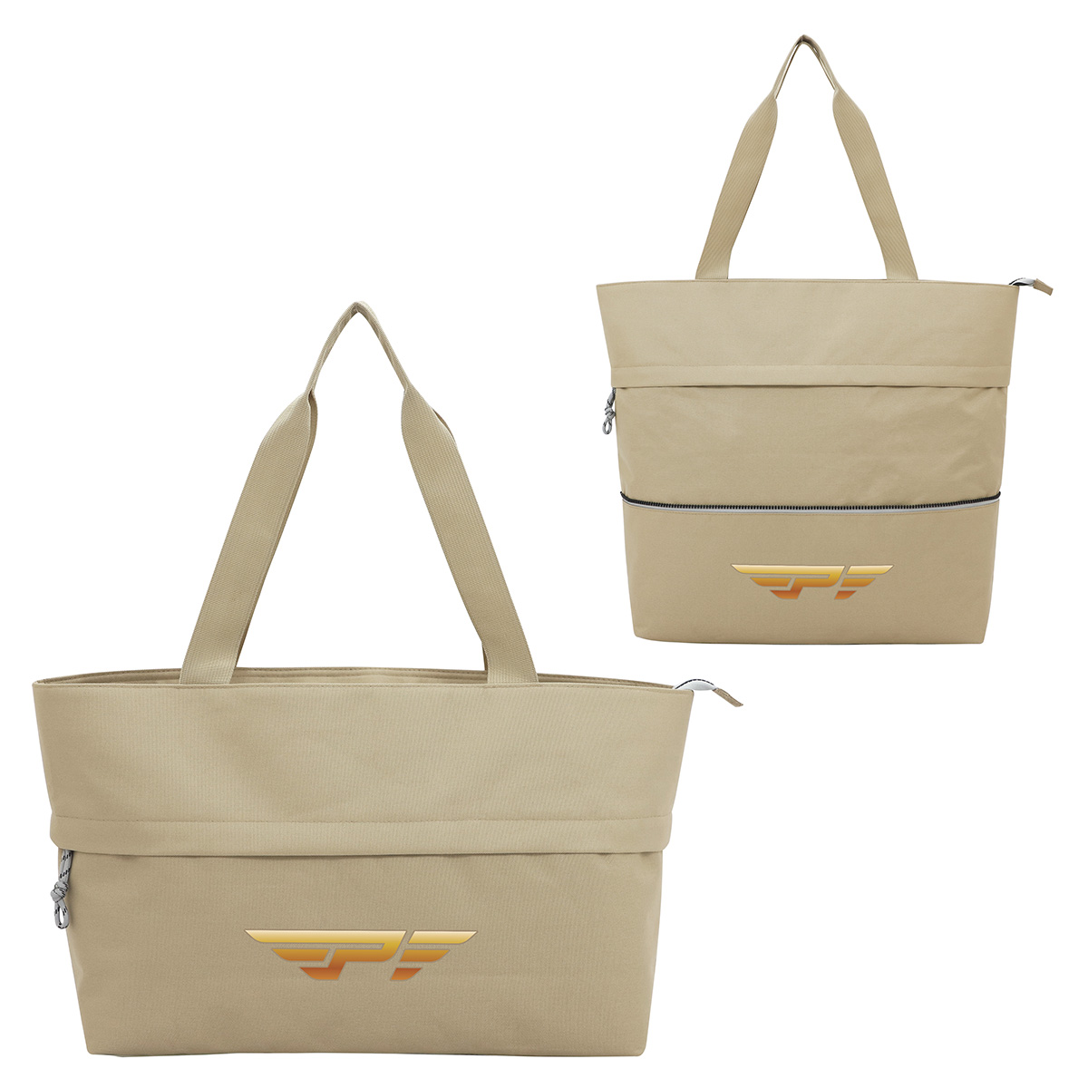 Picture of Rio Extendable Polyester Zippered Tote