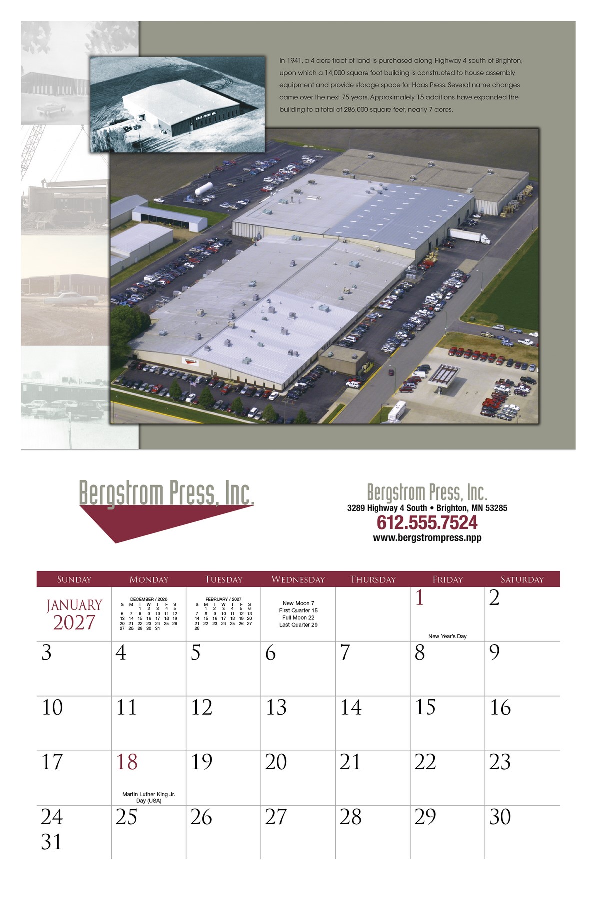 Picture of Triumph® Calendars Small Quantity Custom - Stapled Calendar