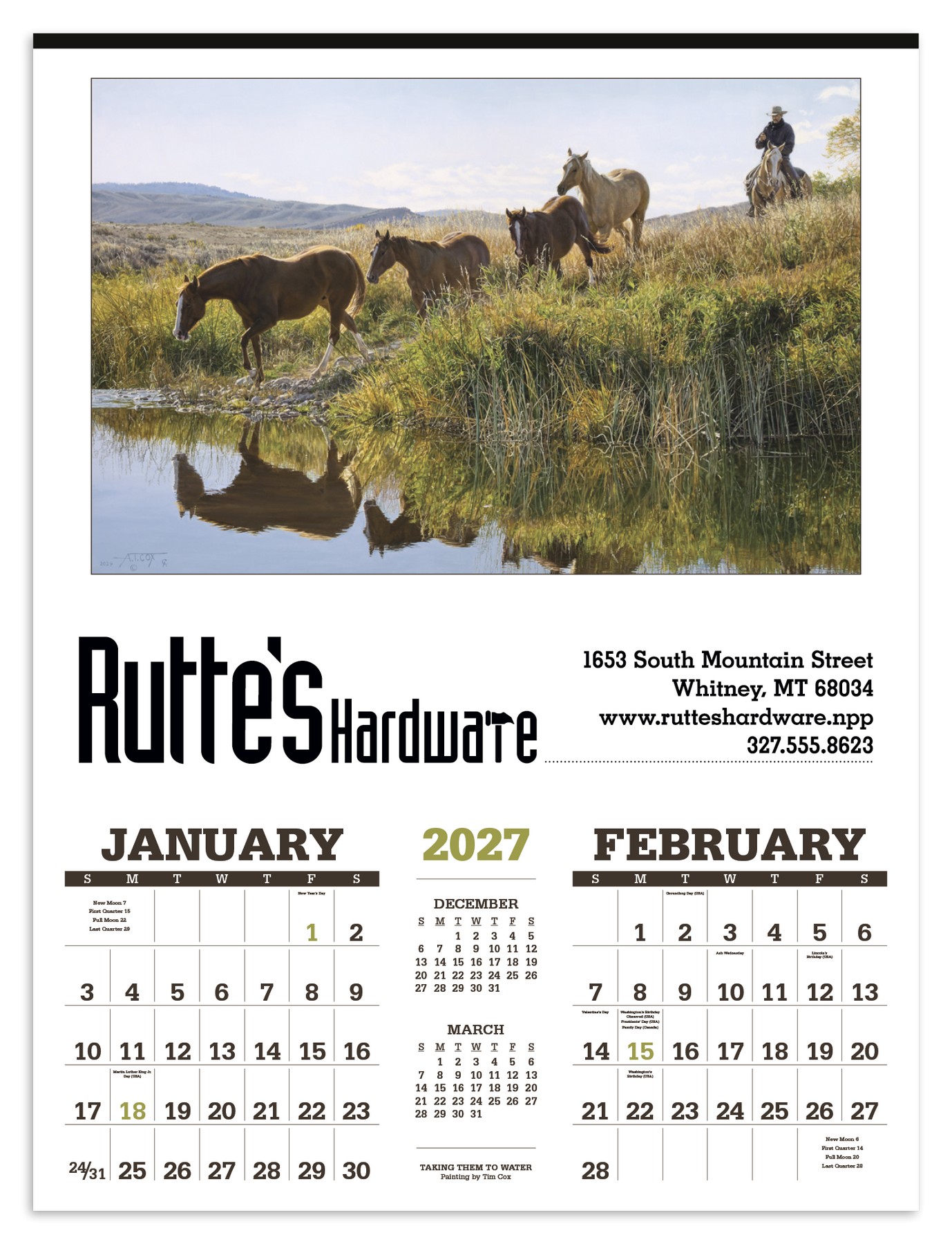Picture of Triumph® Calendars American West by Tim Cox Calendar