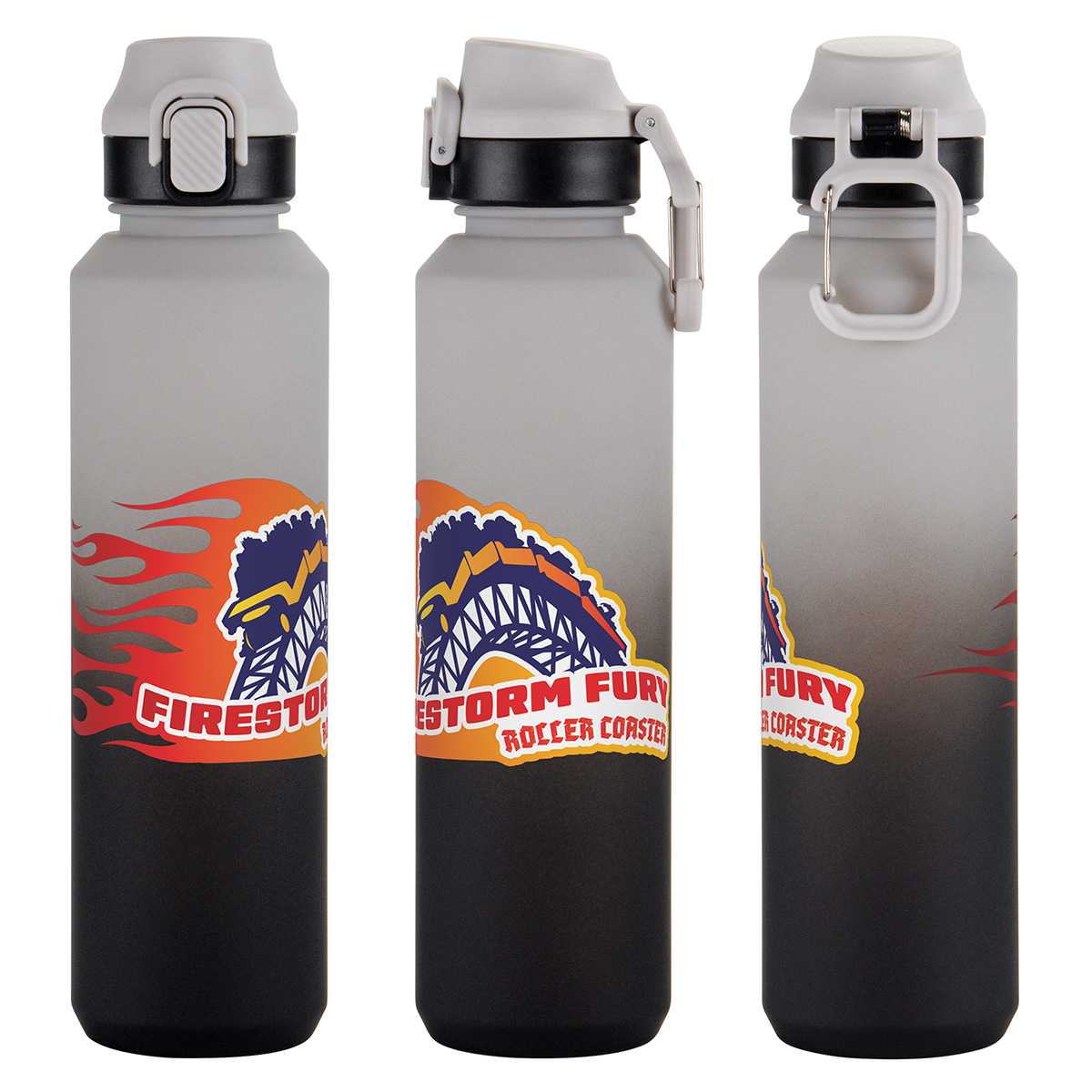Picture of Chroma 27 oz Tritan® Bottle with Snap-Top Lid & Carabiner
