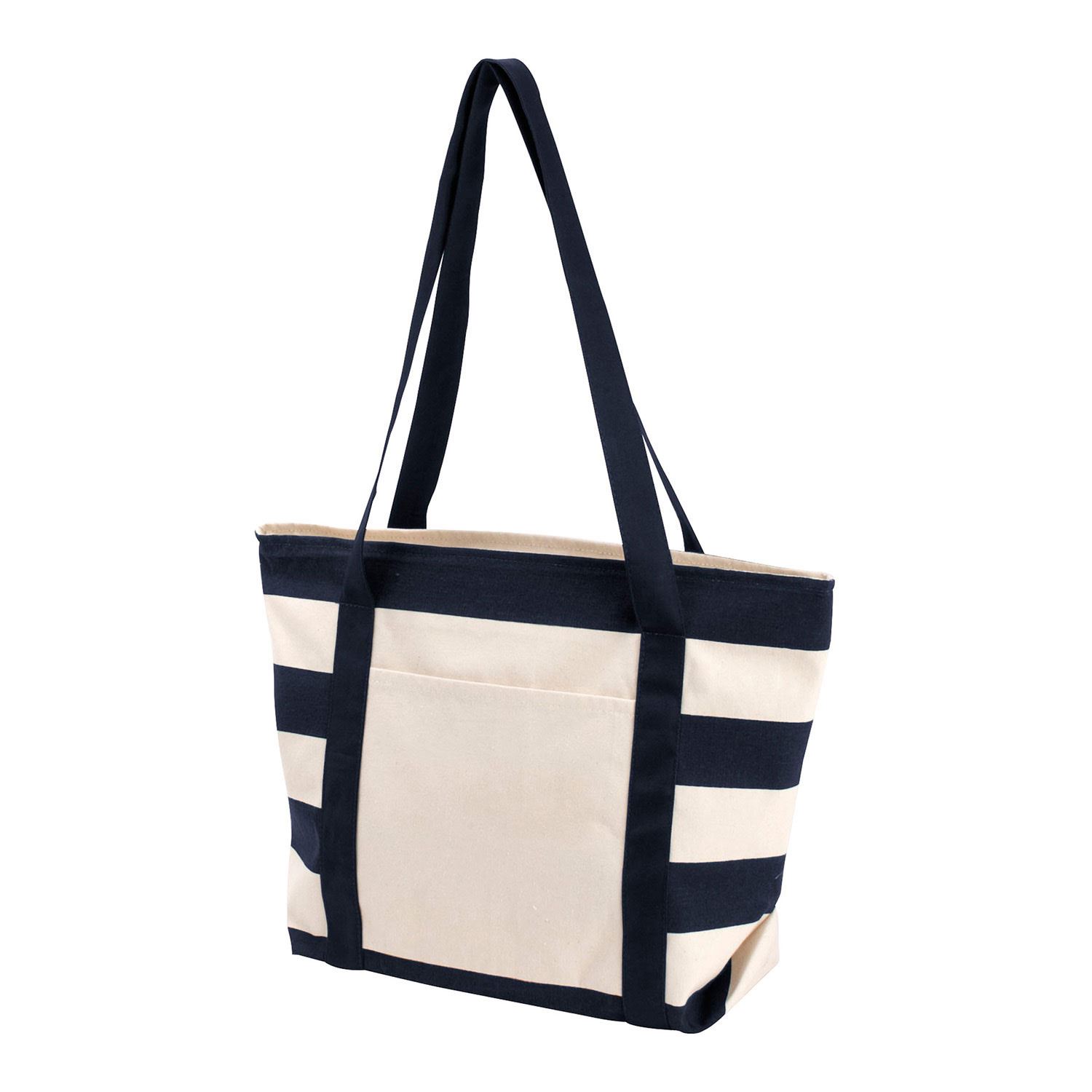 Picture of Striped Accent Boat Bag