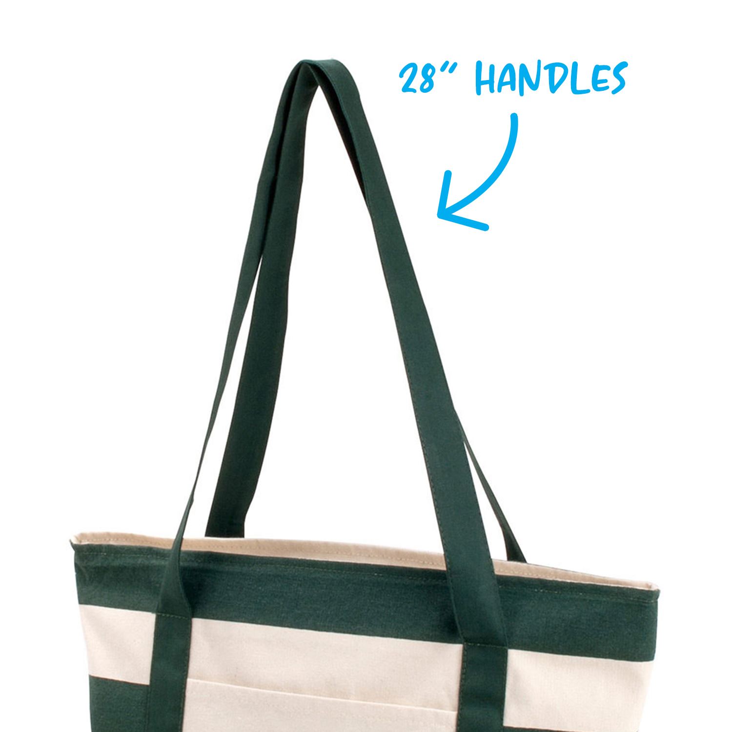 Picture of Striped Accent Boat Bag