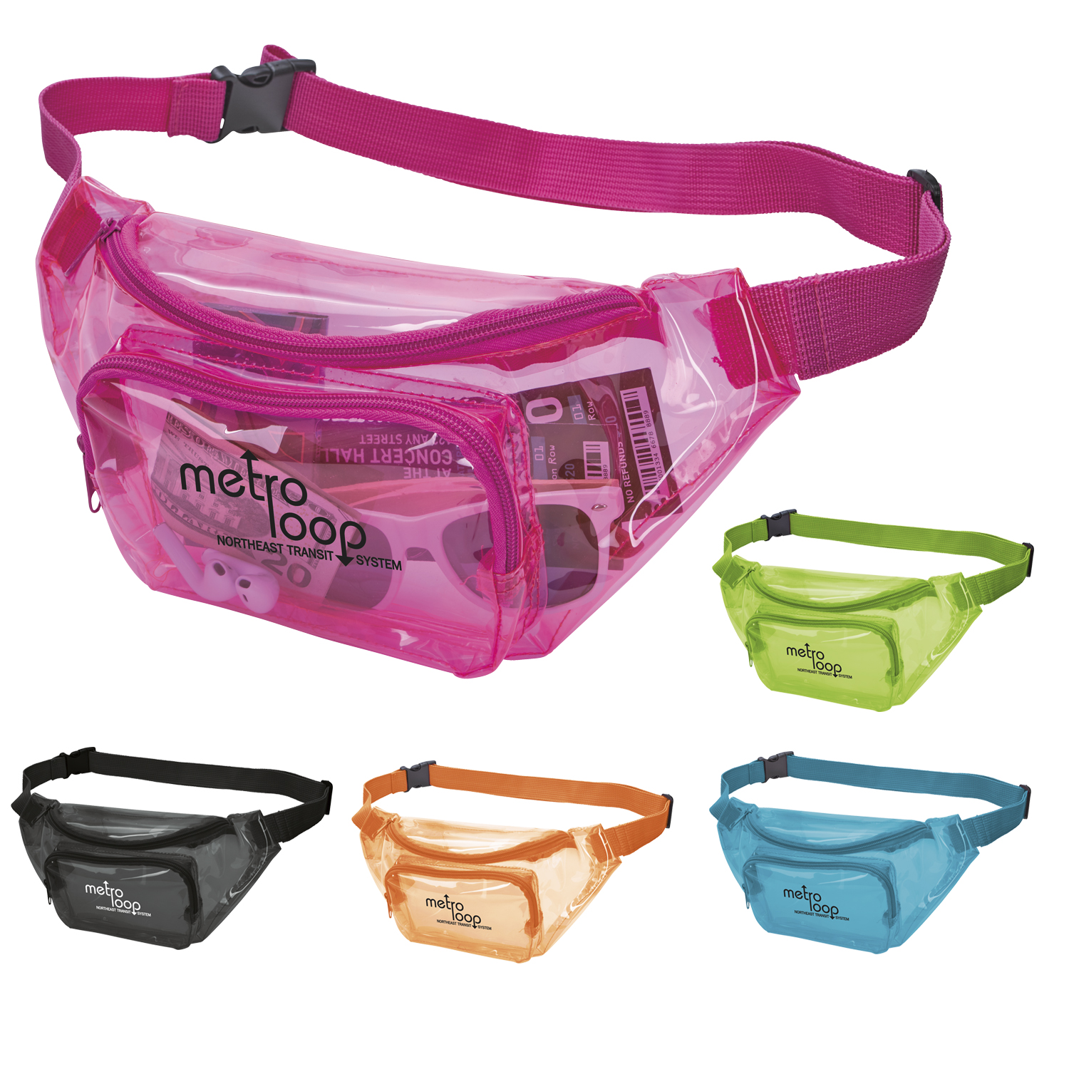 Picture of Good Value™ Translucent Color Fanny Pack
