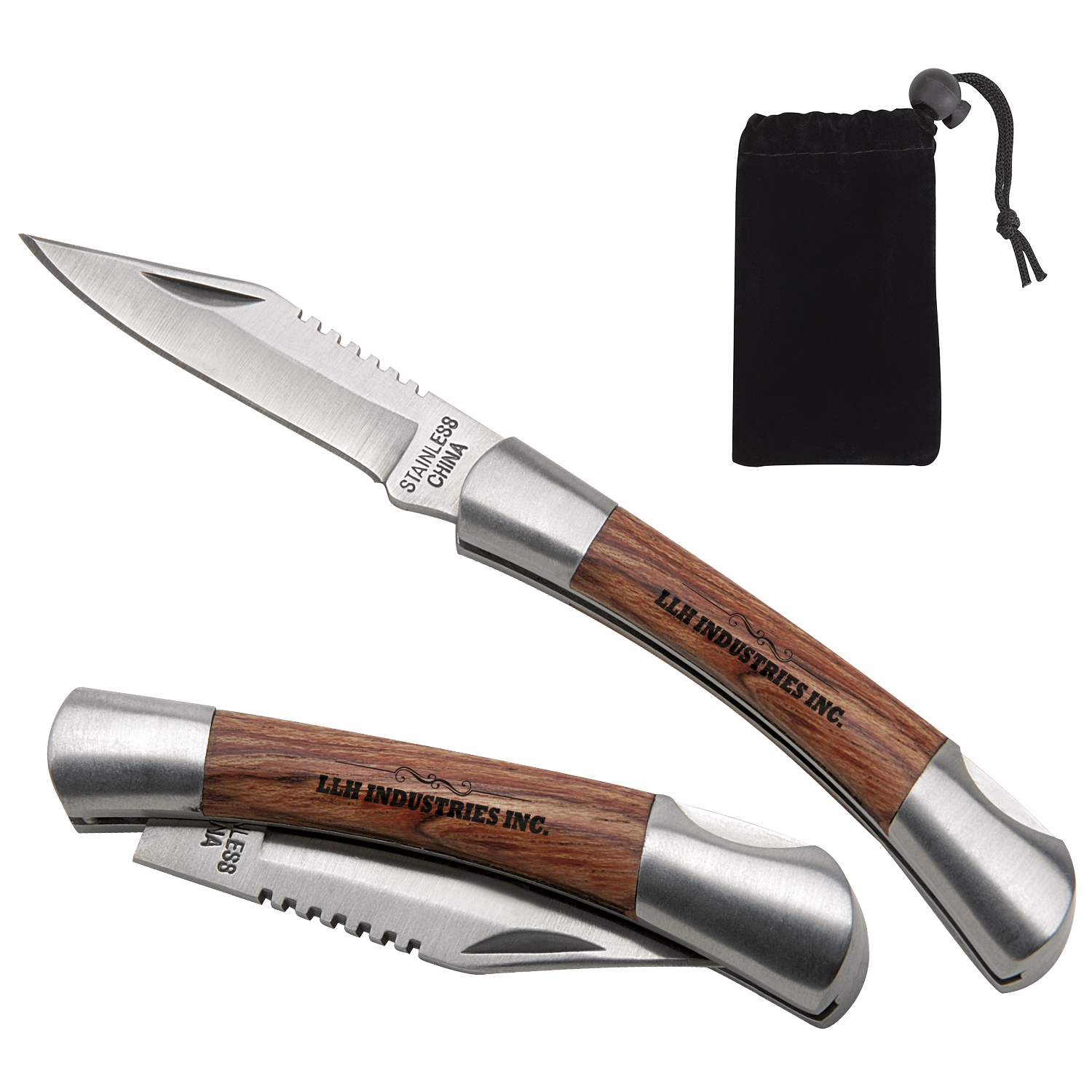 Picture of Good Value™ Small Rosewood Pocket Knife - Silver