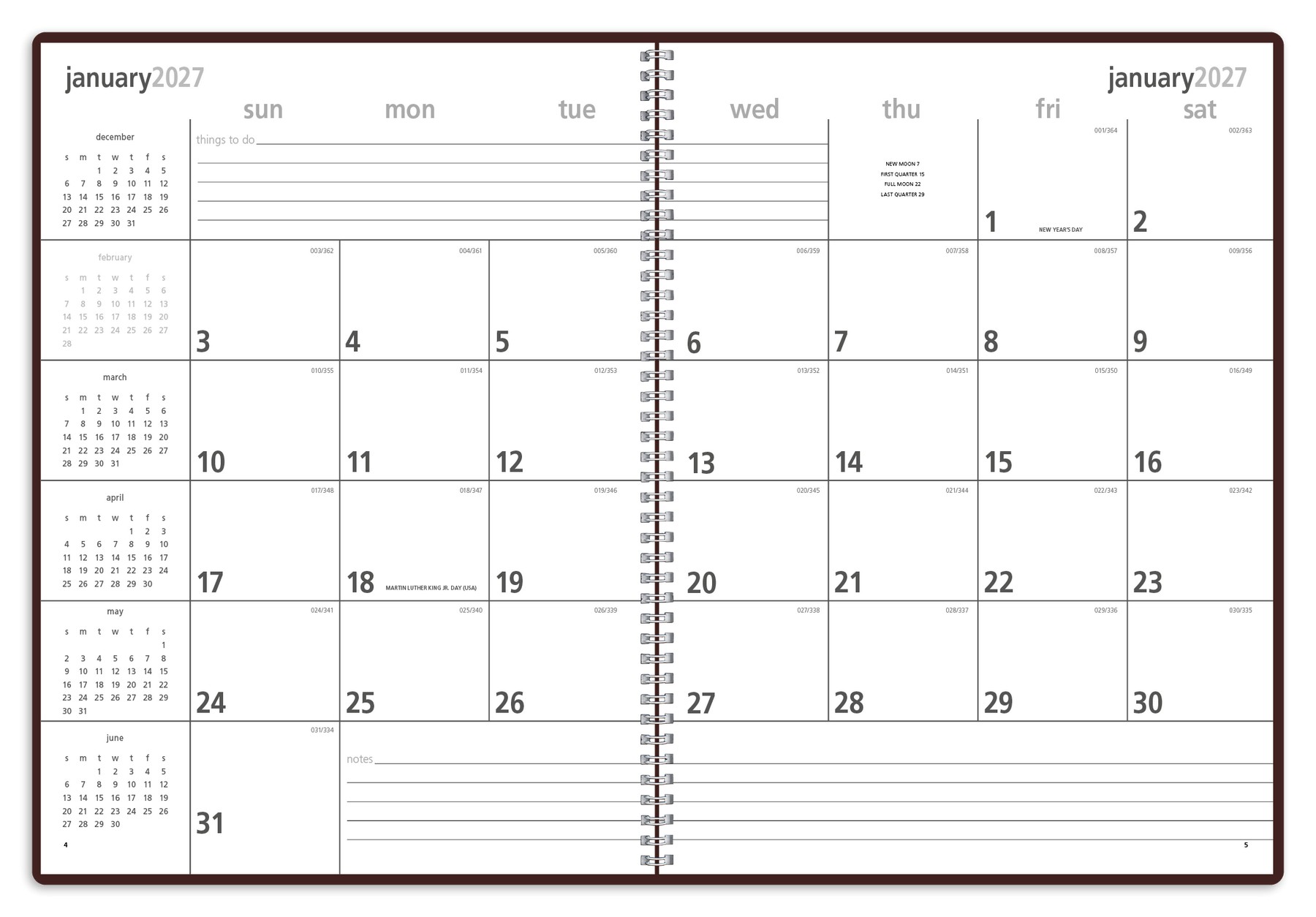 Picture of Triumph® Calendars Monthly & Weekly Planner