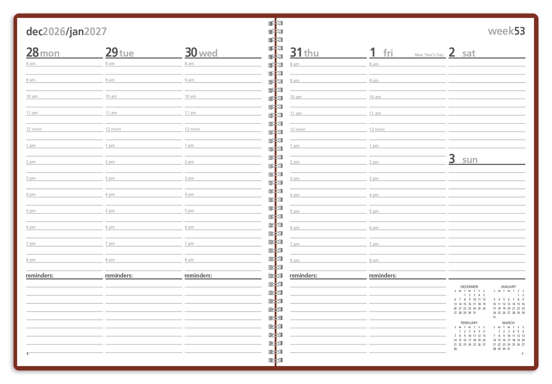 Picture of Triumph® Calendars Monthly & Weekly Planner