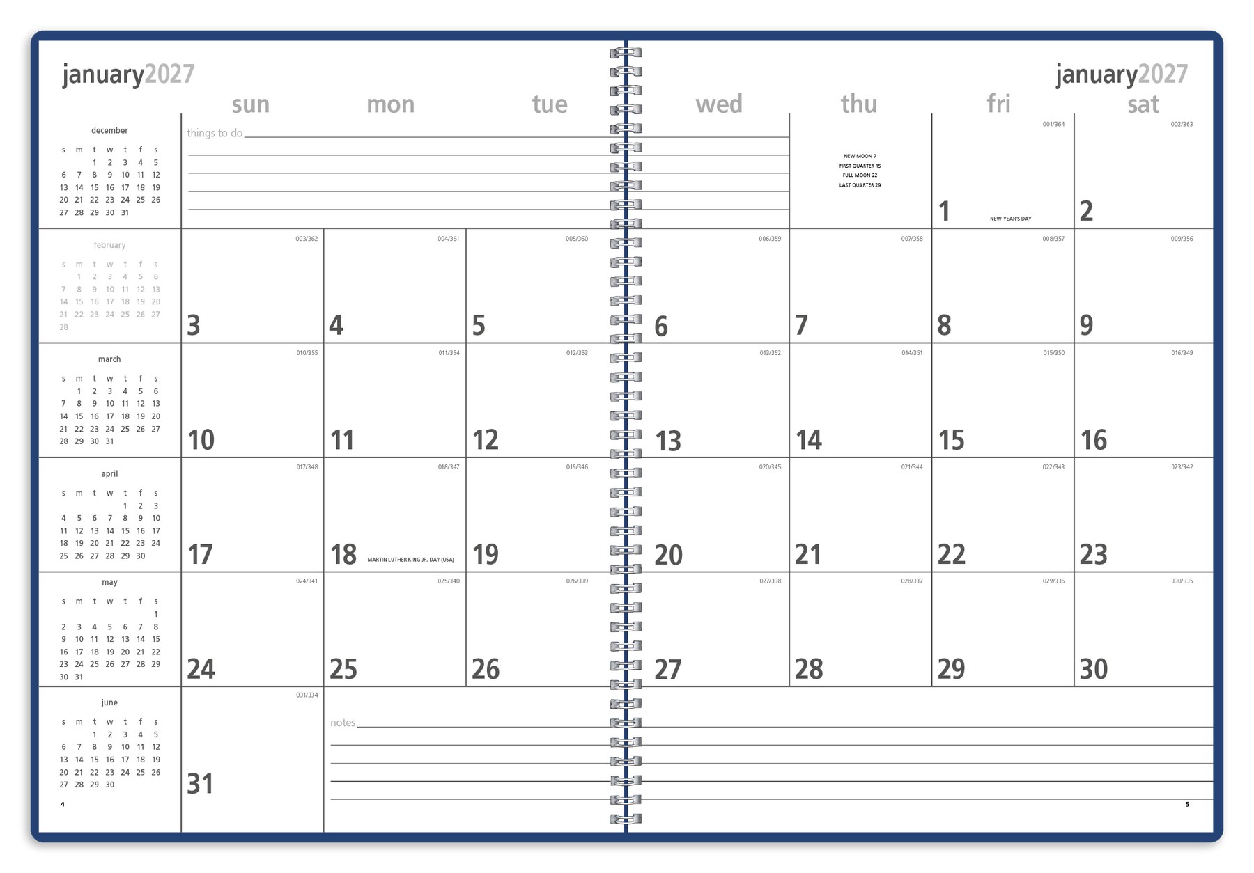 Picture of Triumph® Calendars Monthly & Weekly Planner