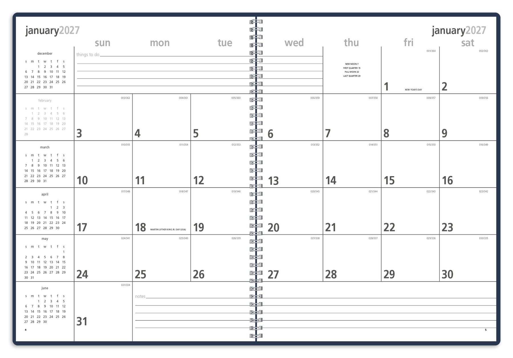 Picture of Triumph® Calendars Monthly & Weekly Planner
