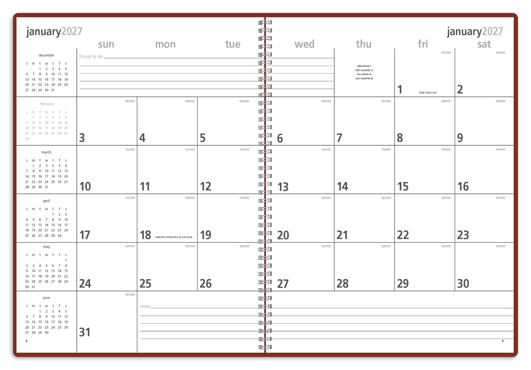 Picture of Triumph® Calendars Monthly & Weekly Planner