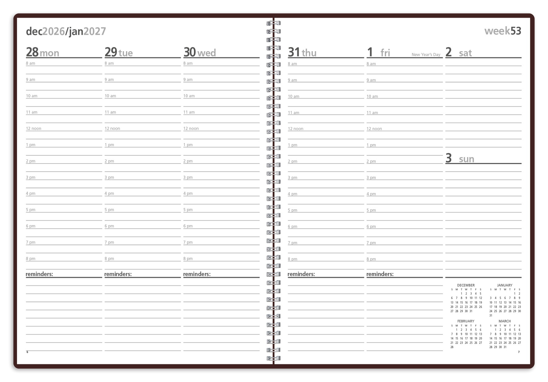 Picture of Triumph® Calendars Monthly & Weekly Planner
