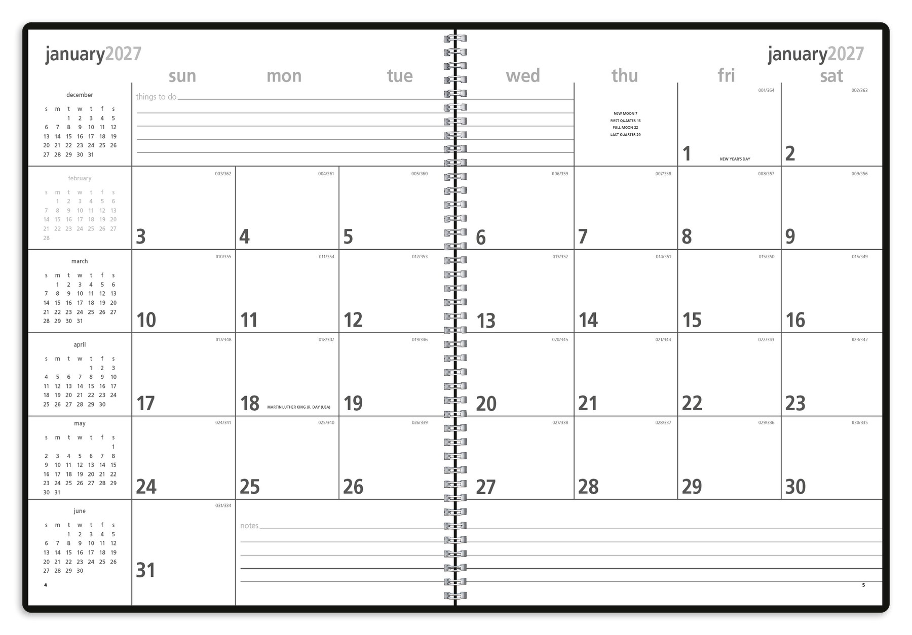 Picture of Triumph® Calendars Monthly & Weekly Planner