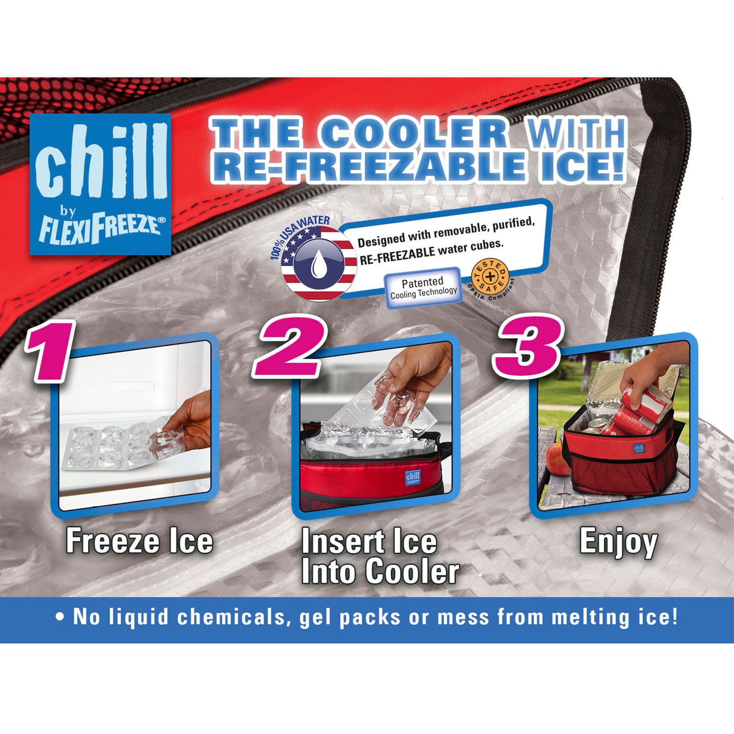 Picture of Chill by FlexiFreeze® 12-Can Cooler