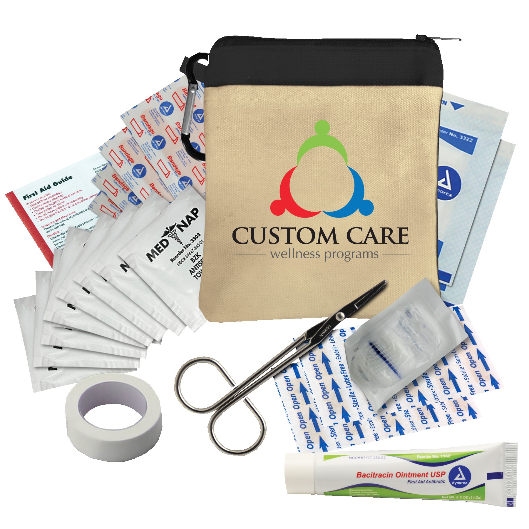 Picture of Garyline® Canvas Zipper Pouch First Aid Kit ? 44 Piece