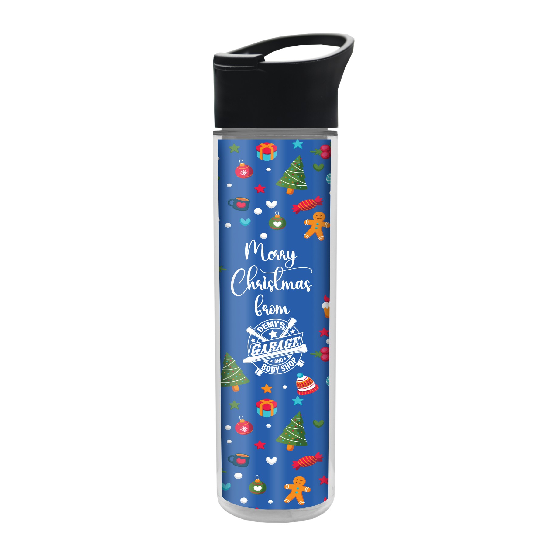 Picture of Garyline® Chiller Insulated Bottle with Pop-Up Lid and Full-Color Paper Insert - 16 oz.