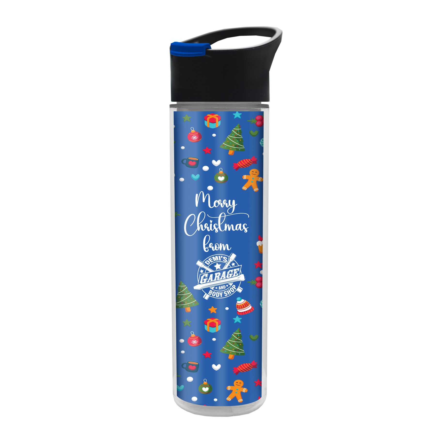 Picture of Garyline® Chiller Insulated Bottle with Pop-Up Lid and Full-Color Paper Insert - 16 oz.