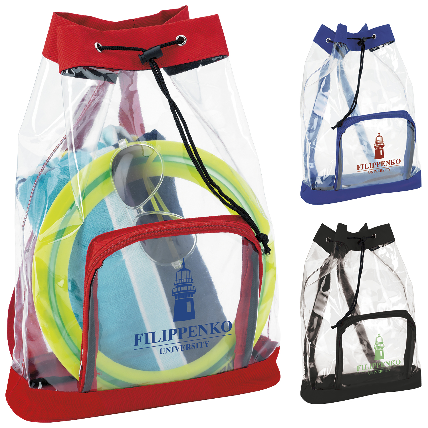 Picture of Good Value™ Clear Cinch Backpack