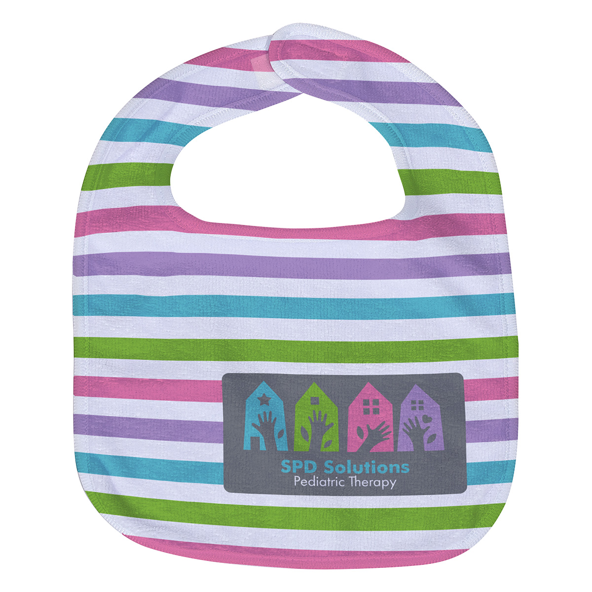 Picture of Silk Touch Baby Bib 10" x 13" 360GSM Poly/Cotton - Full Color