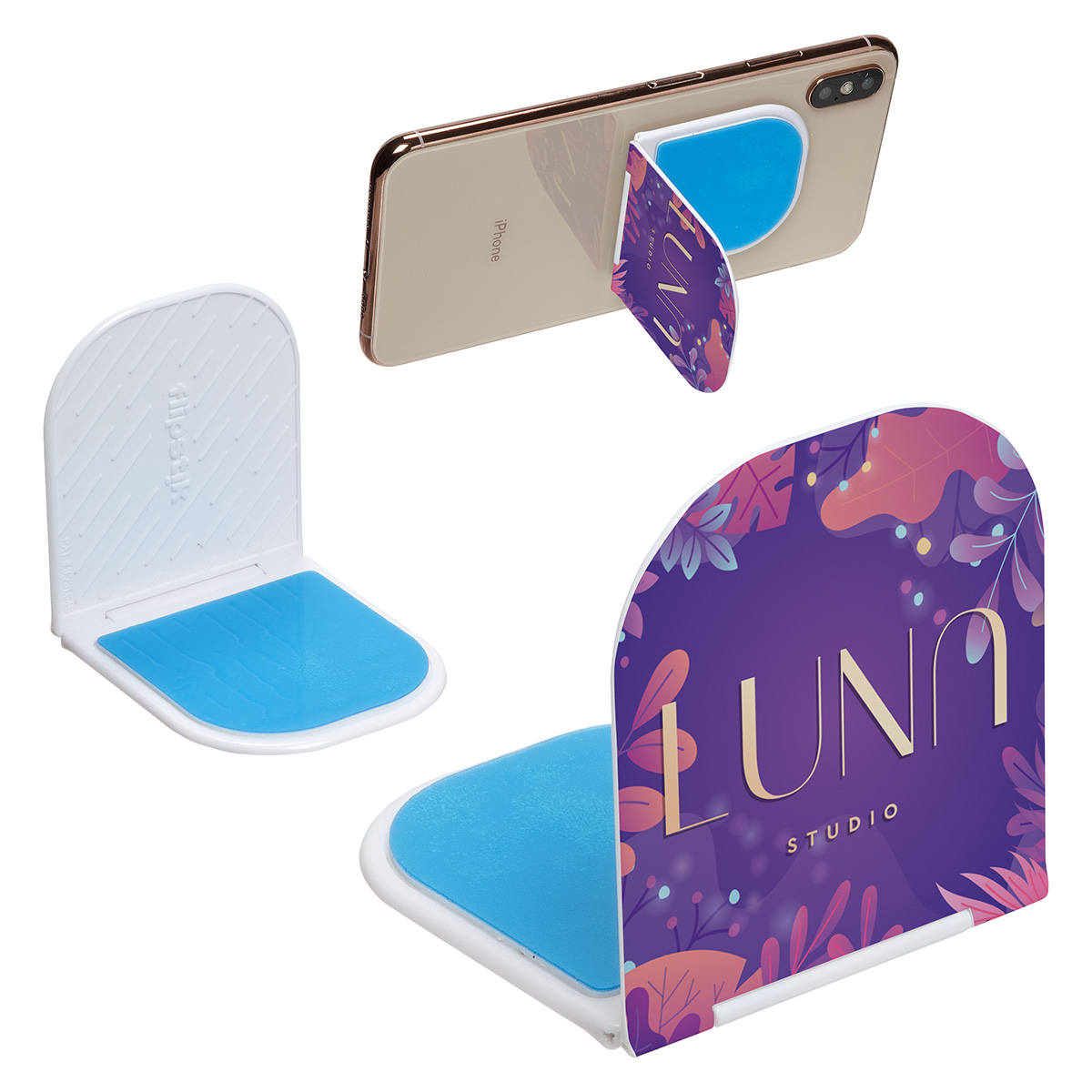 Picture of Flipstik® 3.0 Hands-Free Sticky Phone Stand - Full Color